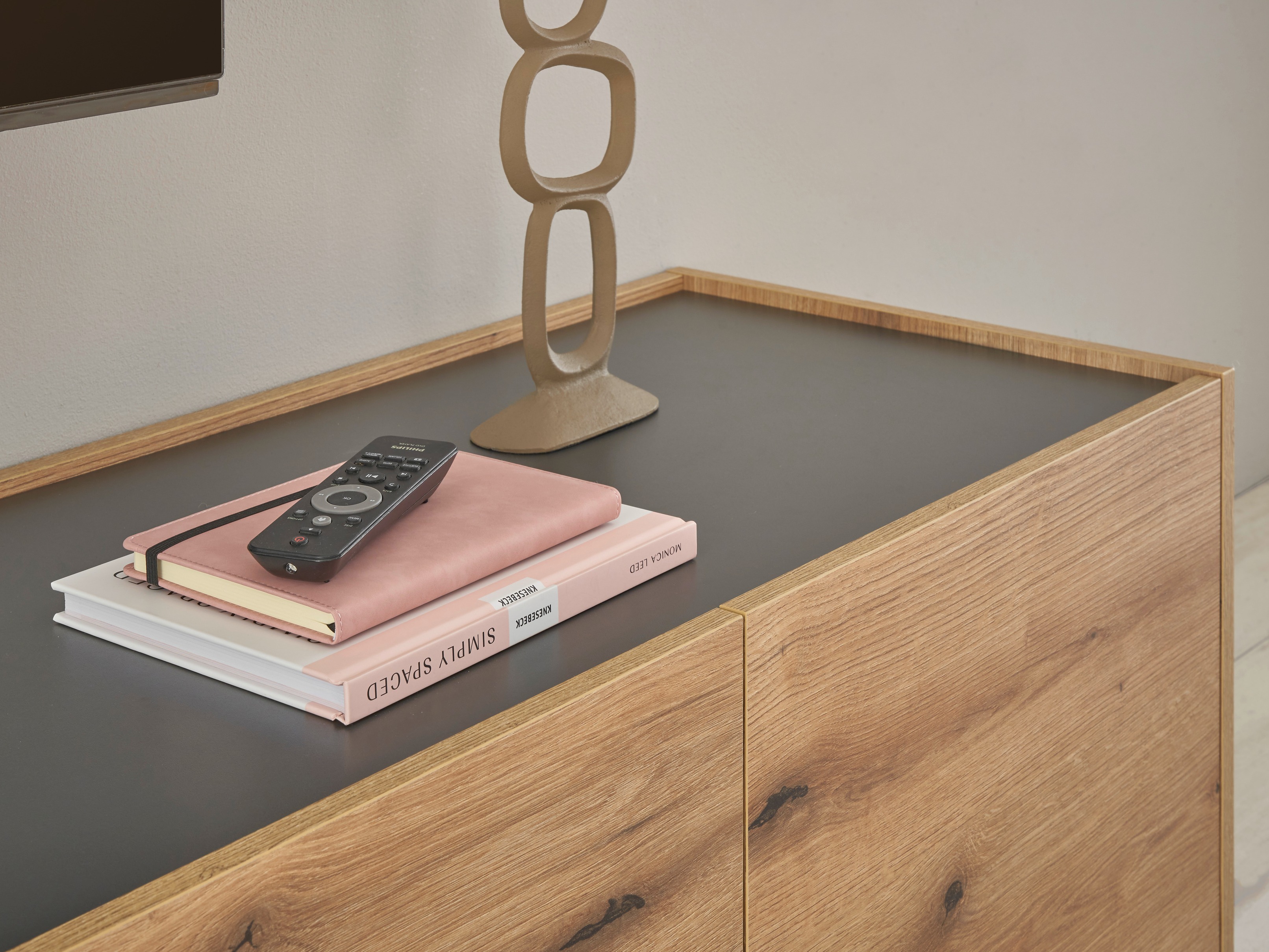 Set de living Elbsori 130 (Stejar + Antracit)