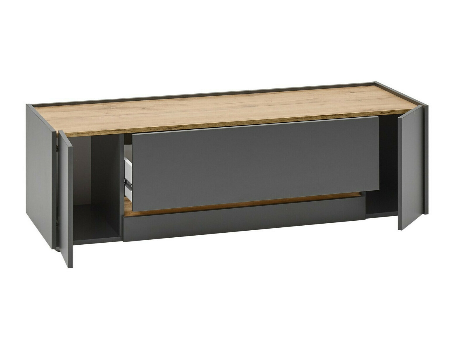 Set de living Elbsori 131 (Antracit + Stejar Wotan)