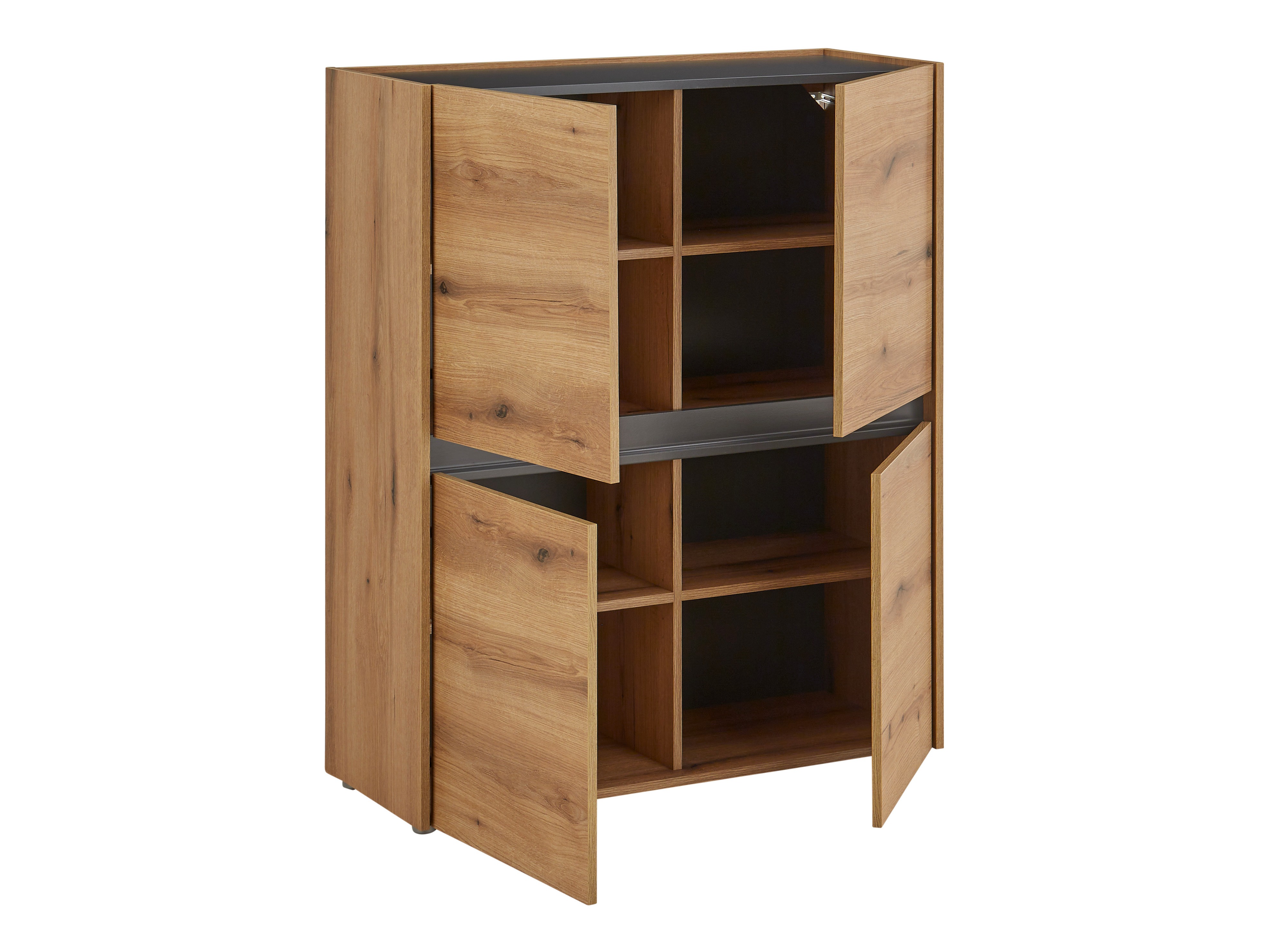 Set de living Elbsori 131 (Stejar + Antracit)