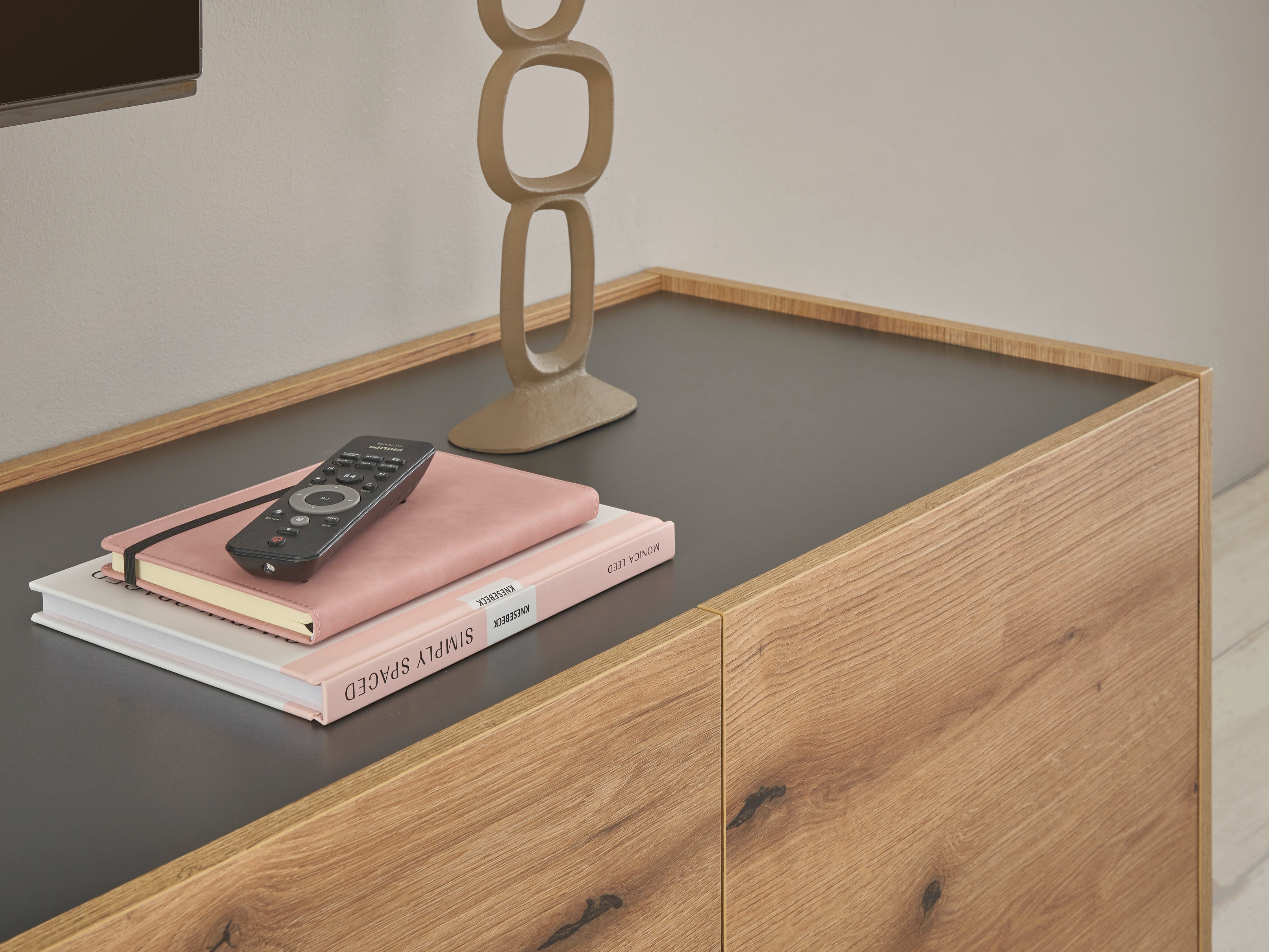 Set de living Elbsori 132 (Stejar + Antracit)