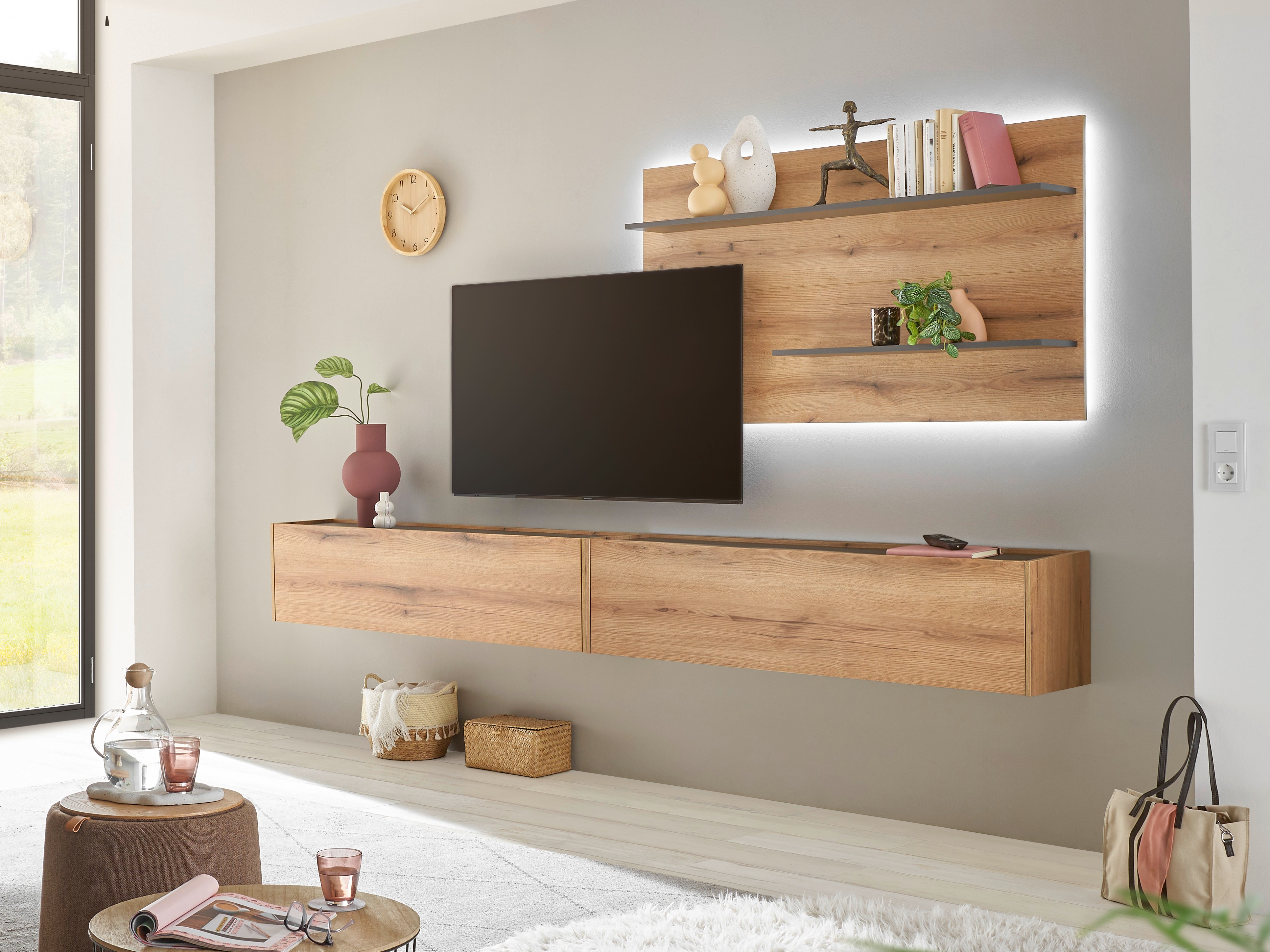 Set de living Elbsori 120 (Stejar + Cașmir)