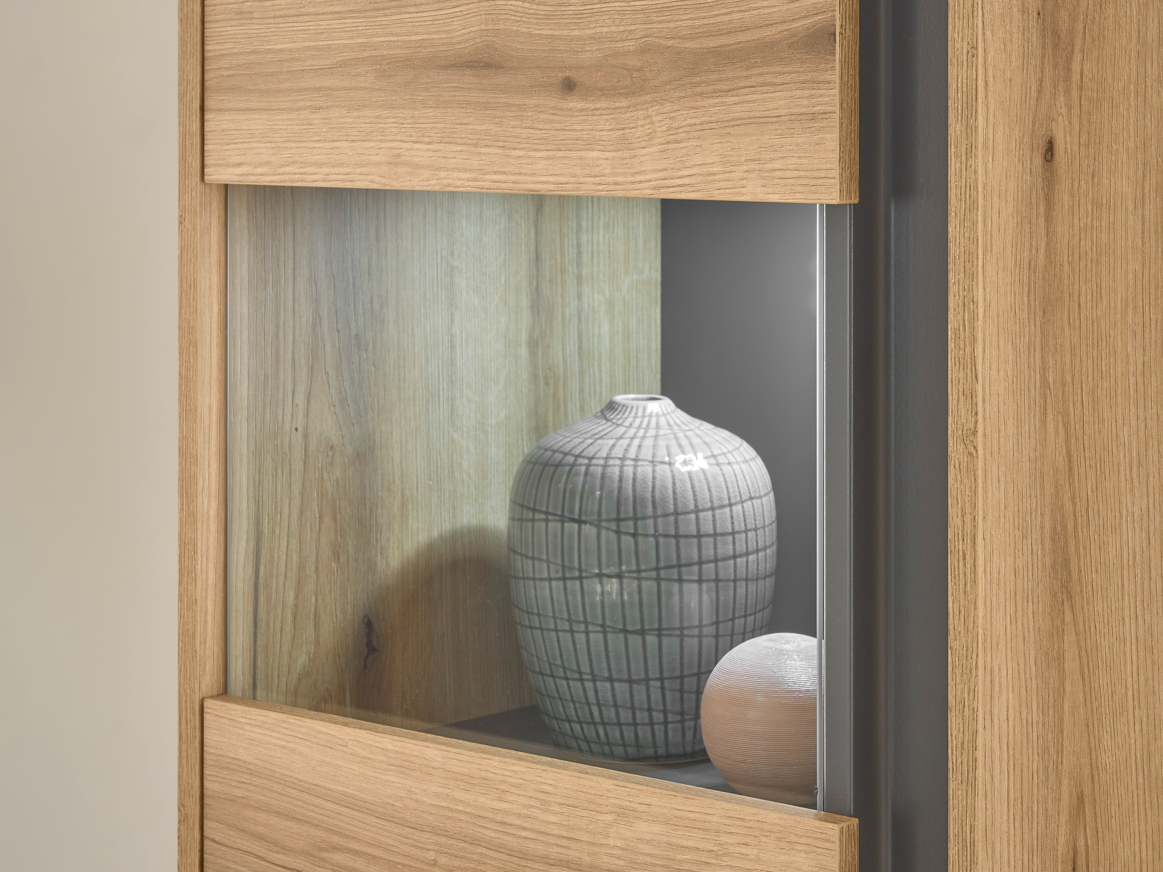 Set de living Elbsori 122 (Stejar + Antracit)