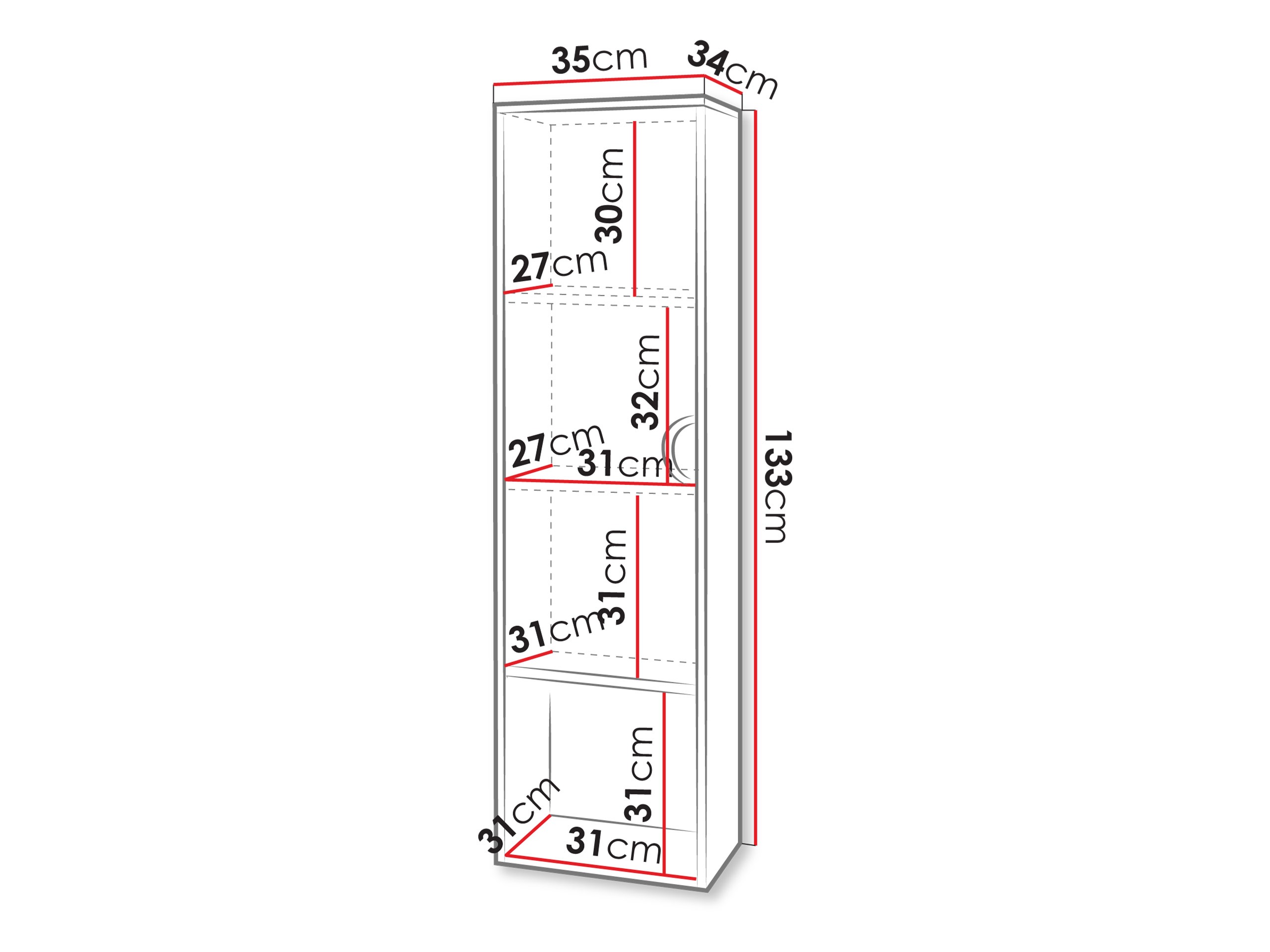 Cabinet de baie suspendat Sodalis (Cașmir)