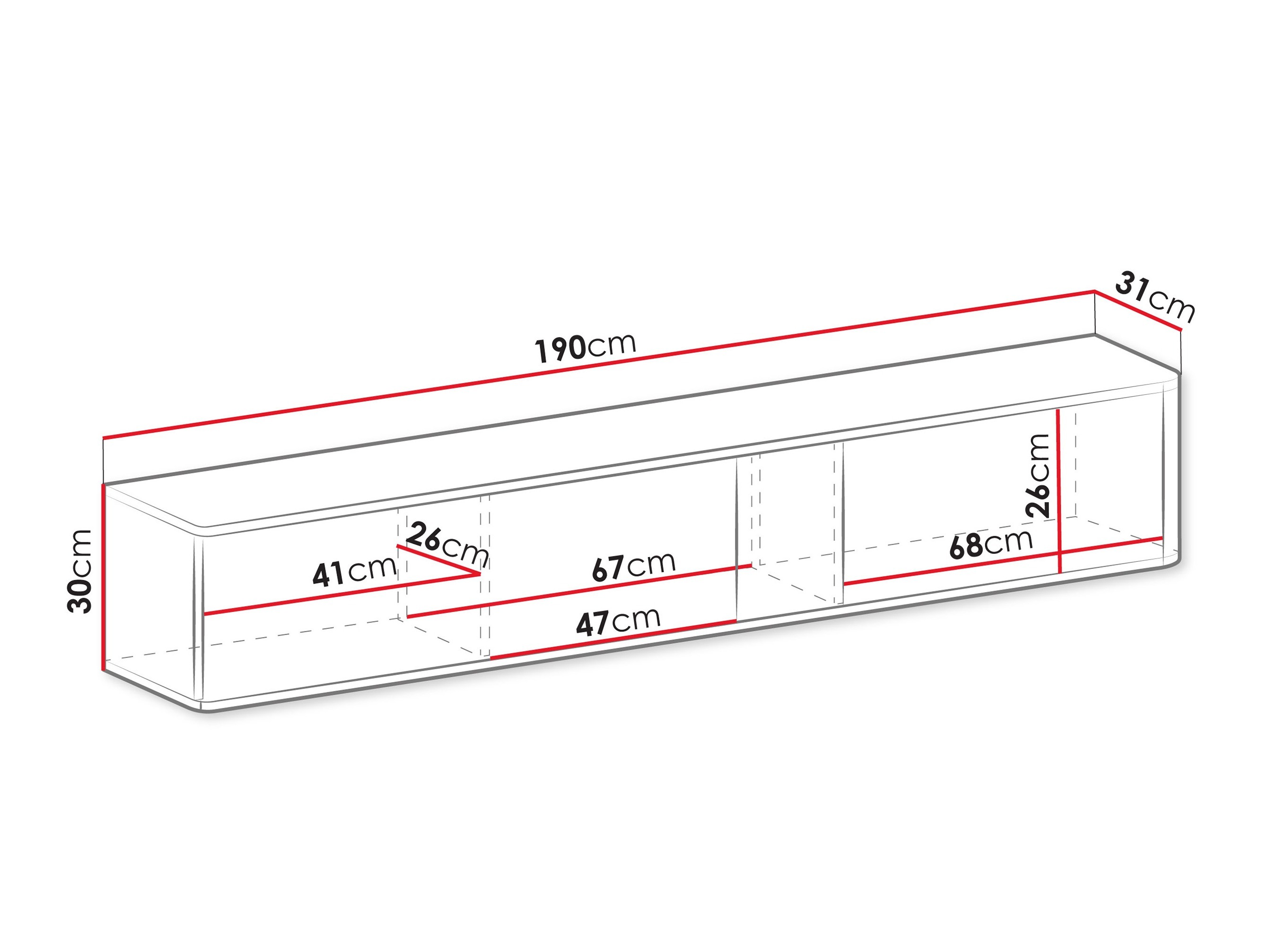 Comodă TV Dormele 102