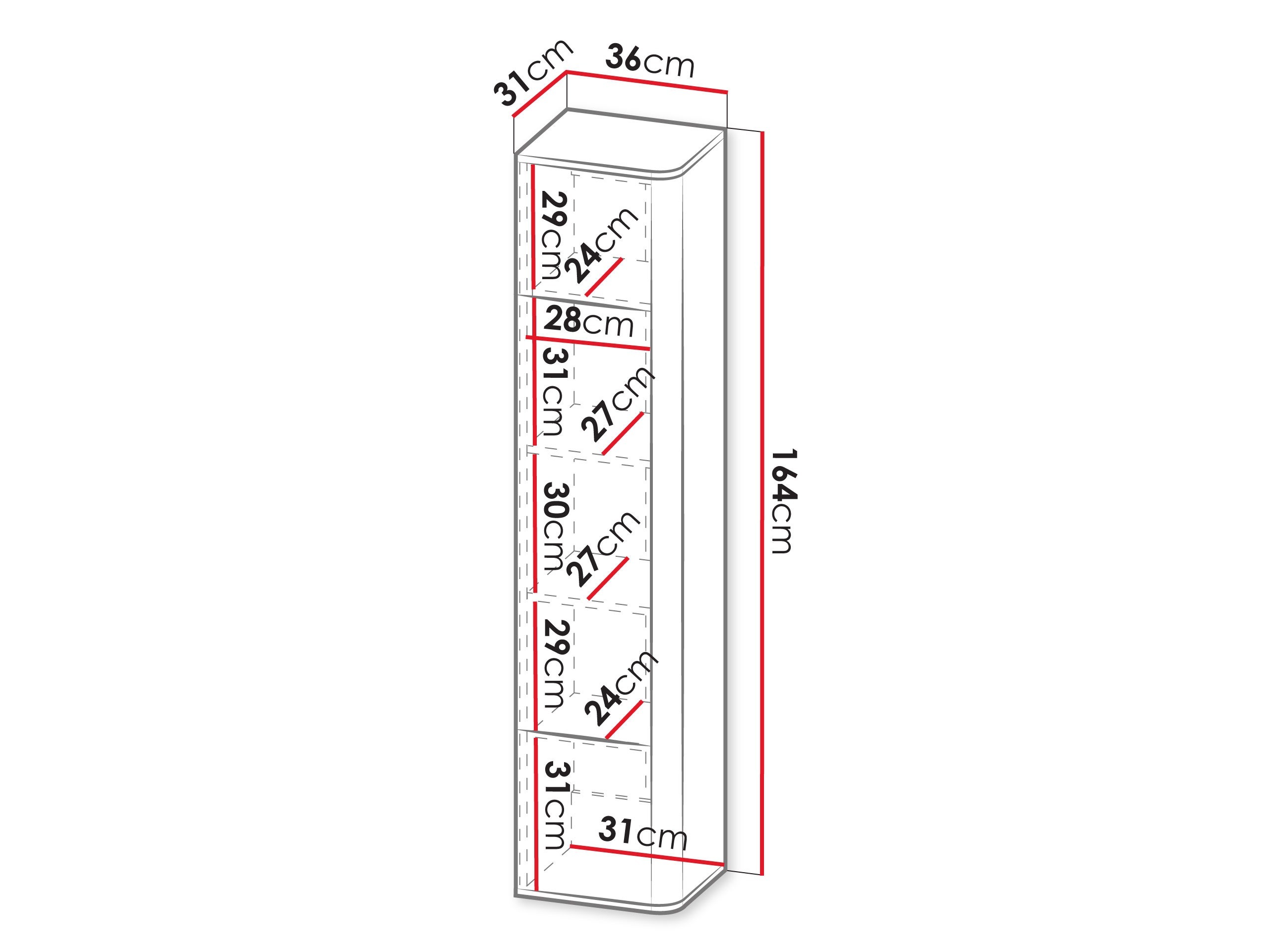 Raft de perete Dormele 104