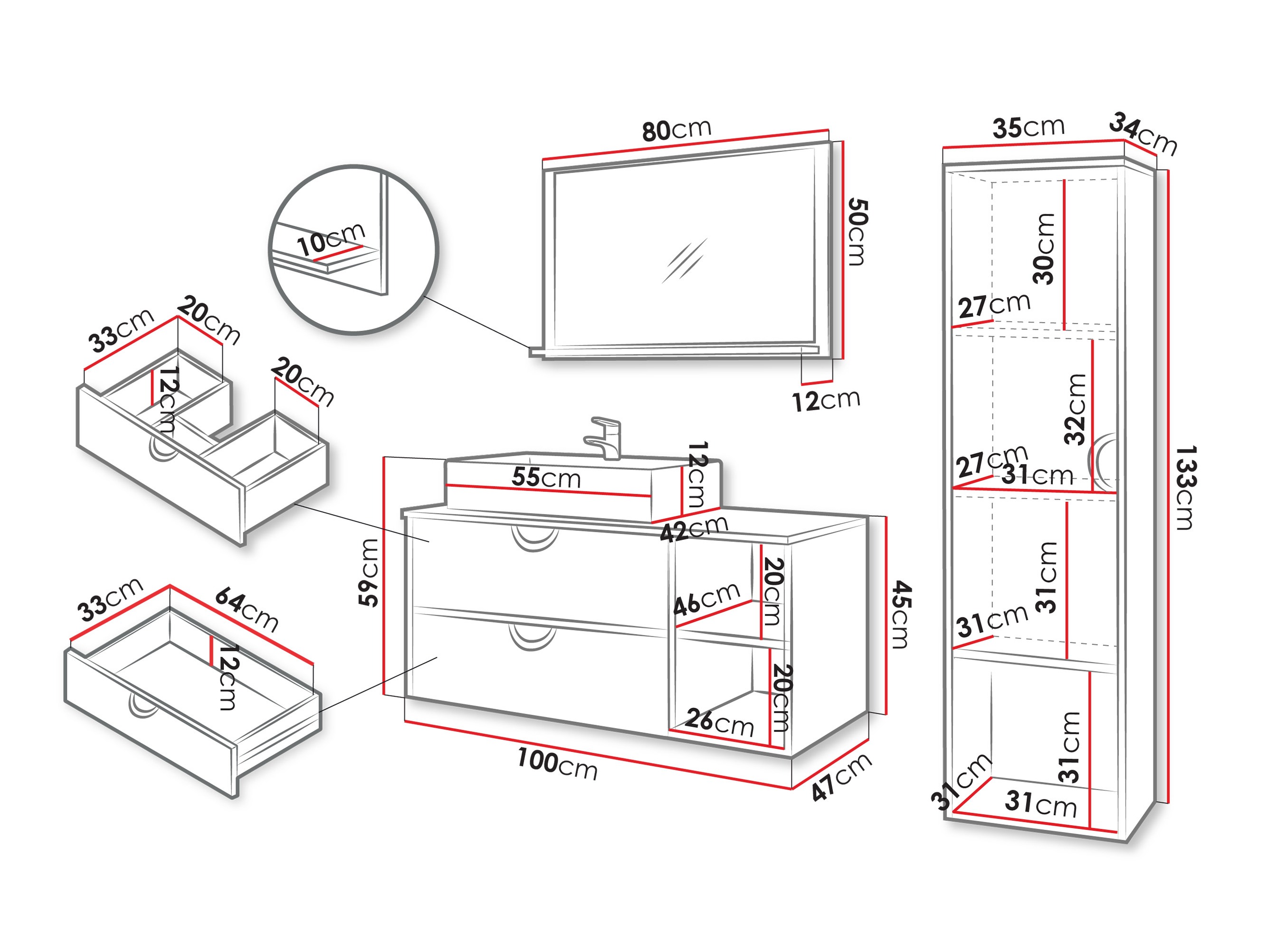 Set baie Providence 196 (Stejar)