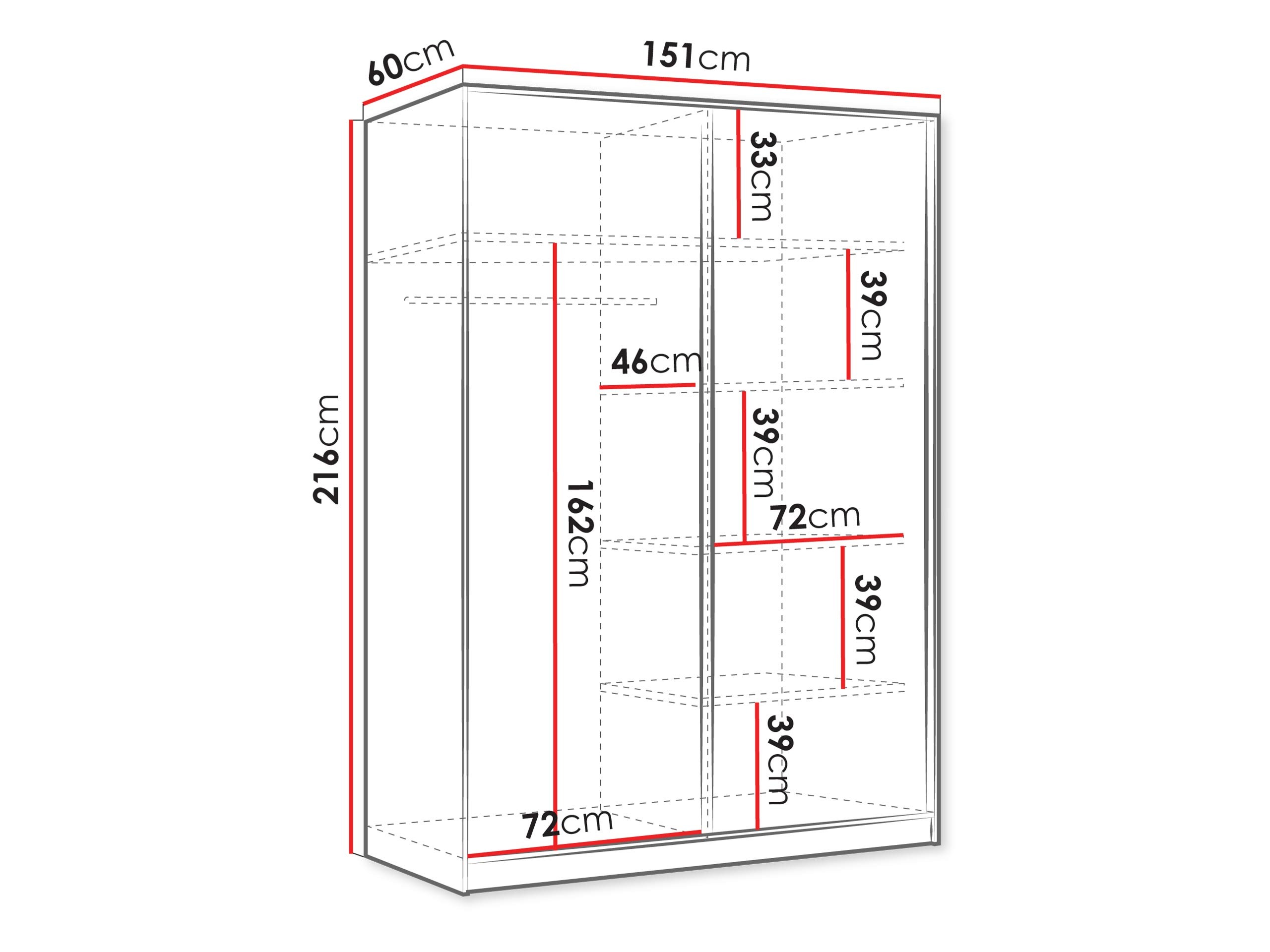 Dulap Comfivo Larmire 124 (Bej)