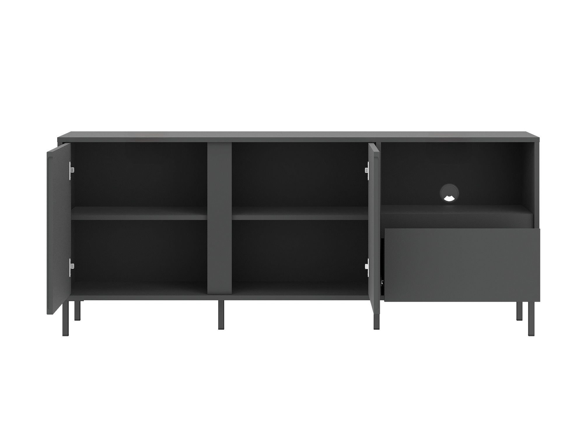 Set de living Ruvrevi 106 (Antracit)