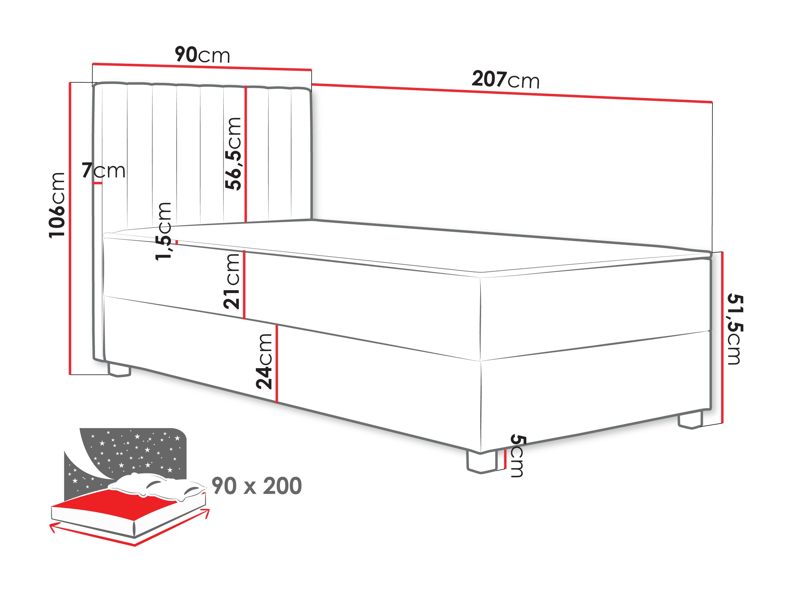 Pat boxspring Soral (Manila 14)