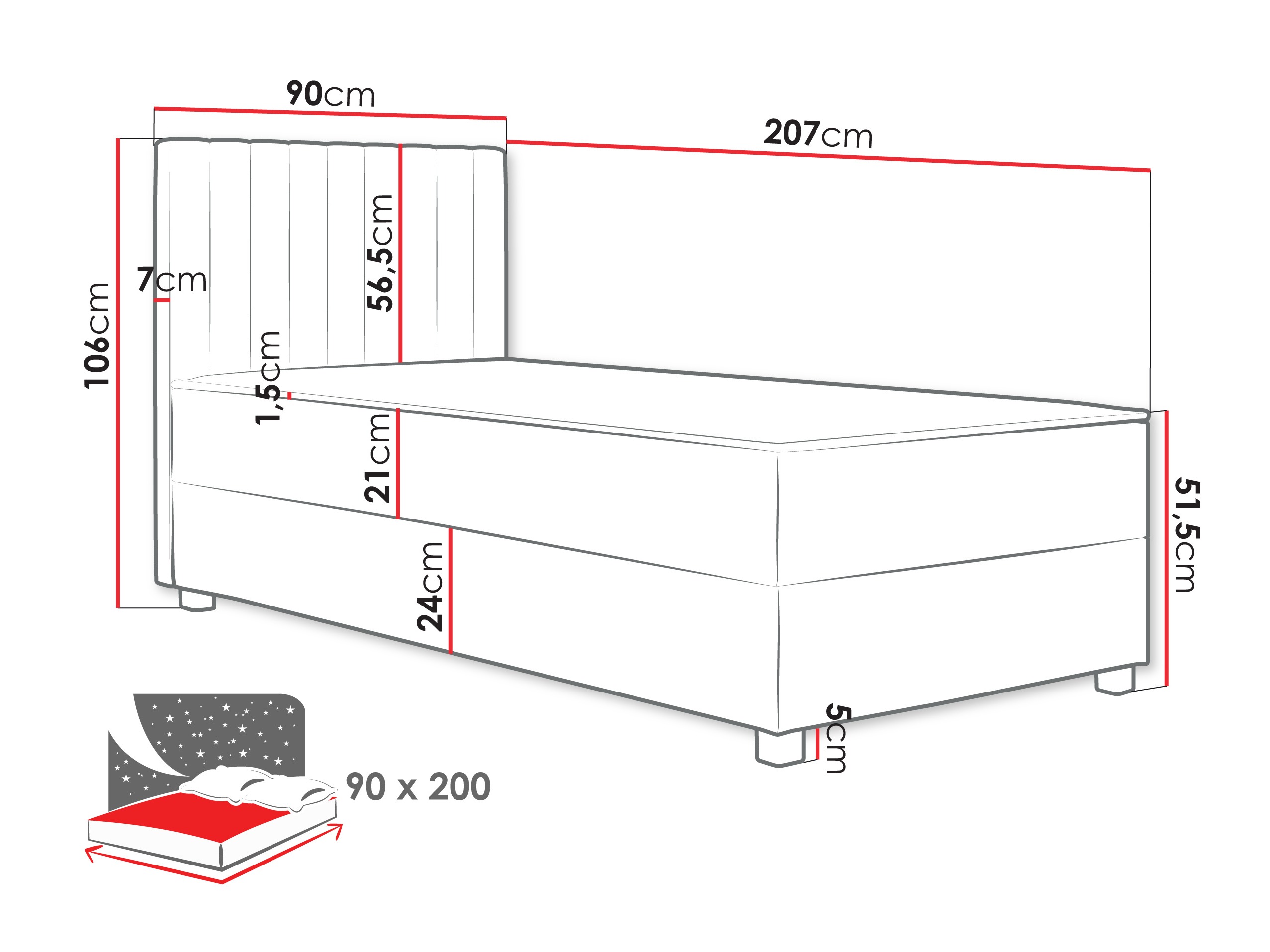 Pat boxspring Soral (Manila 26)