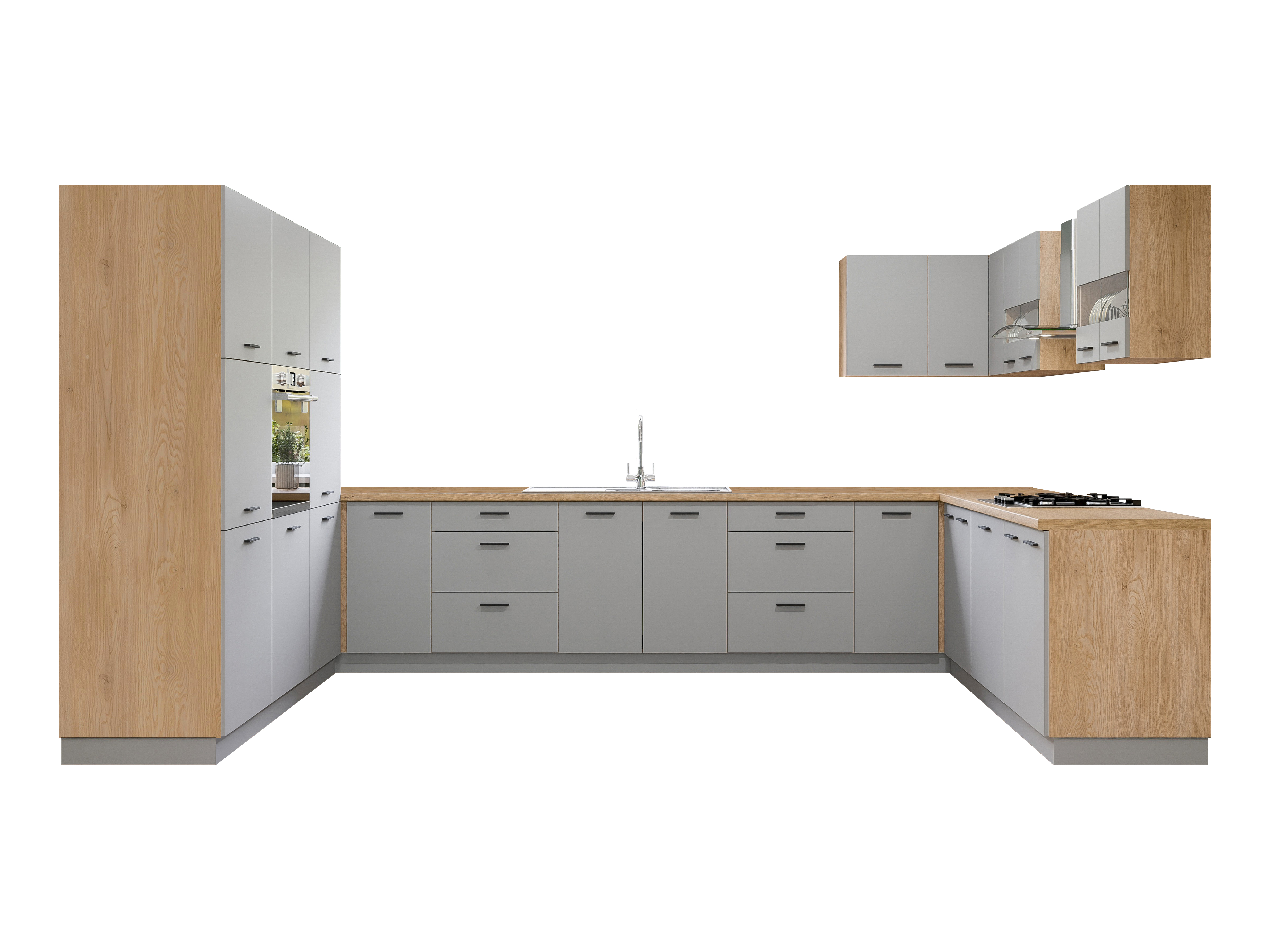 Set de bucătărie modular Ati Grey 132