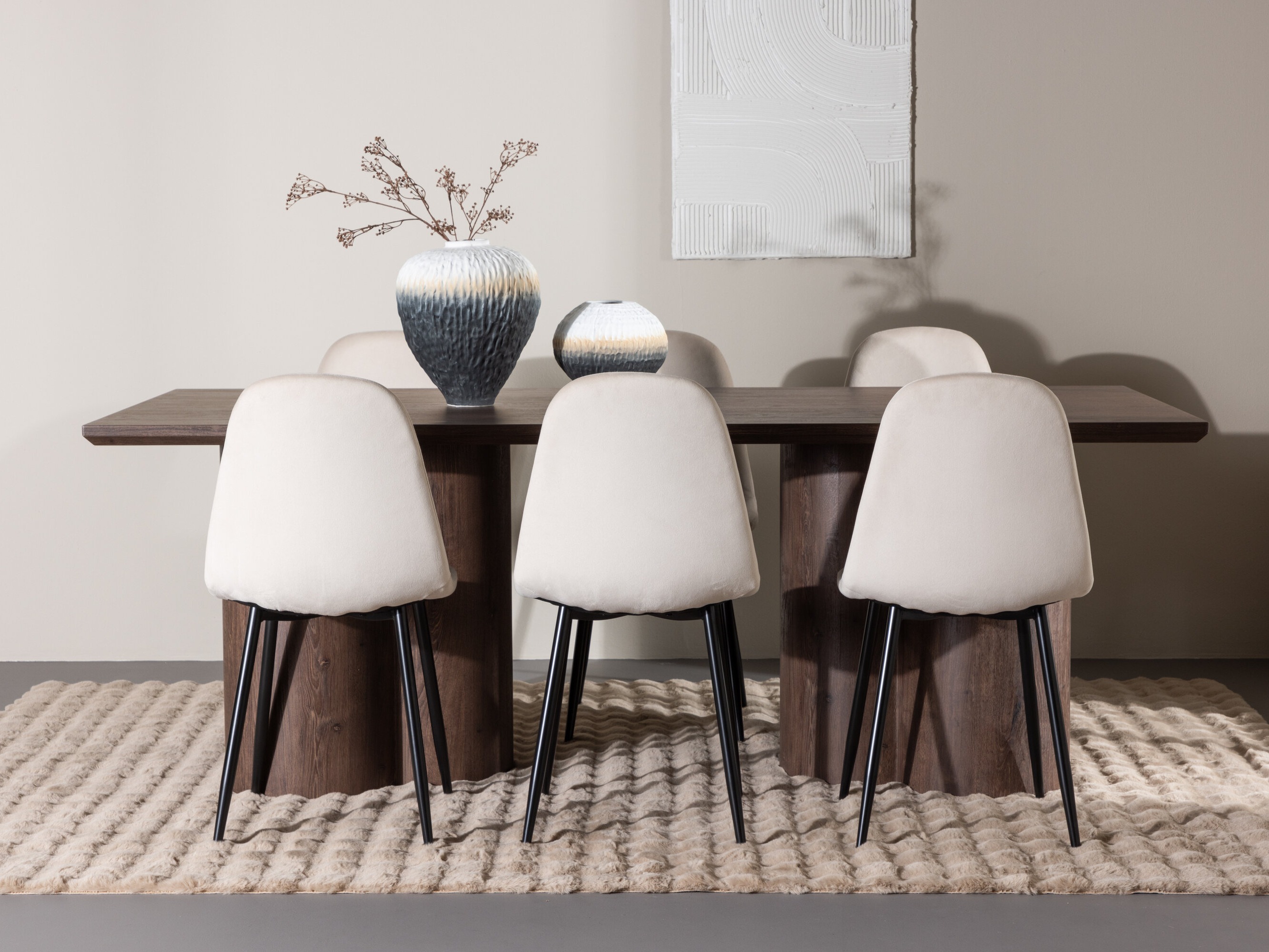 Set de mese Dallas 4959 (Bej + Negru)