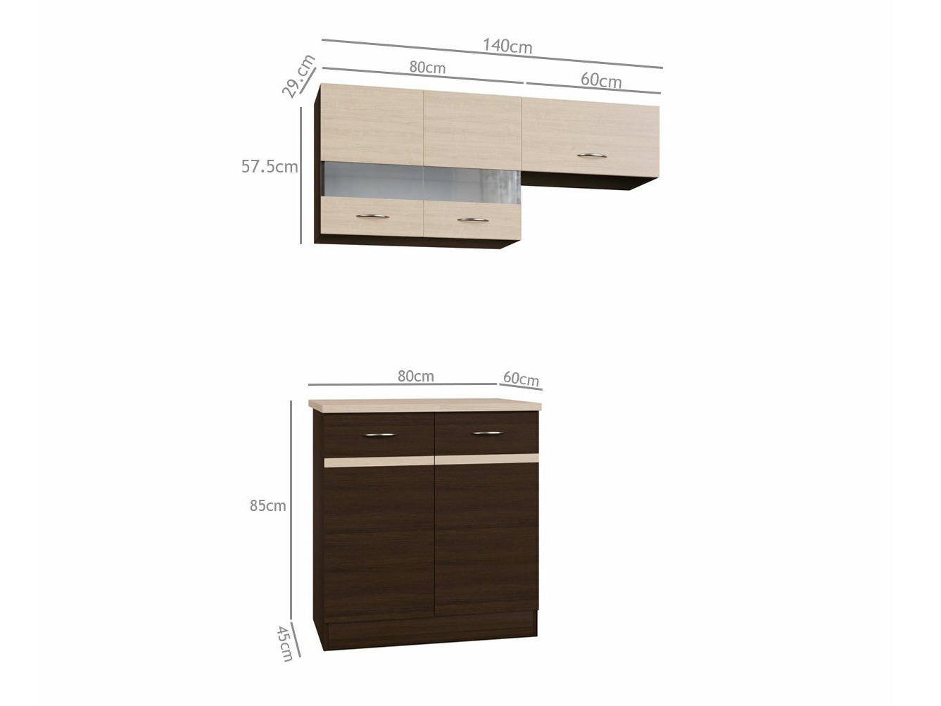 Set de bucătărie modular Eli Dark 116