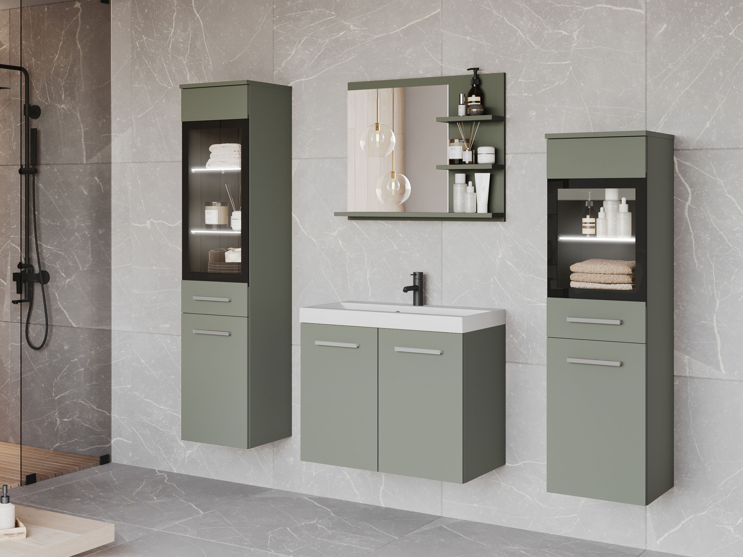 Set baie Scientia IV (Verde prăfuit)