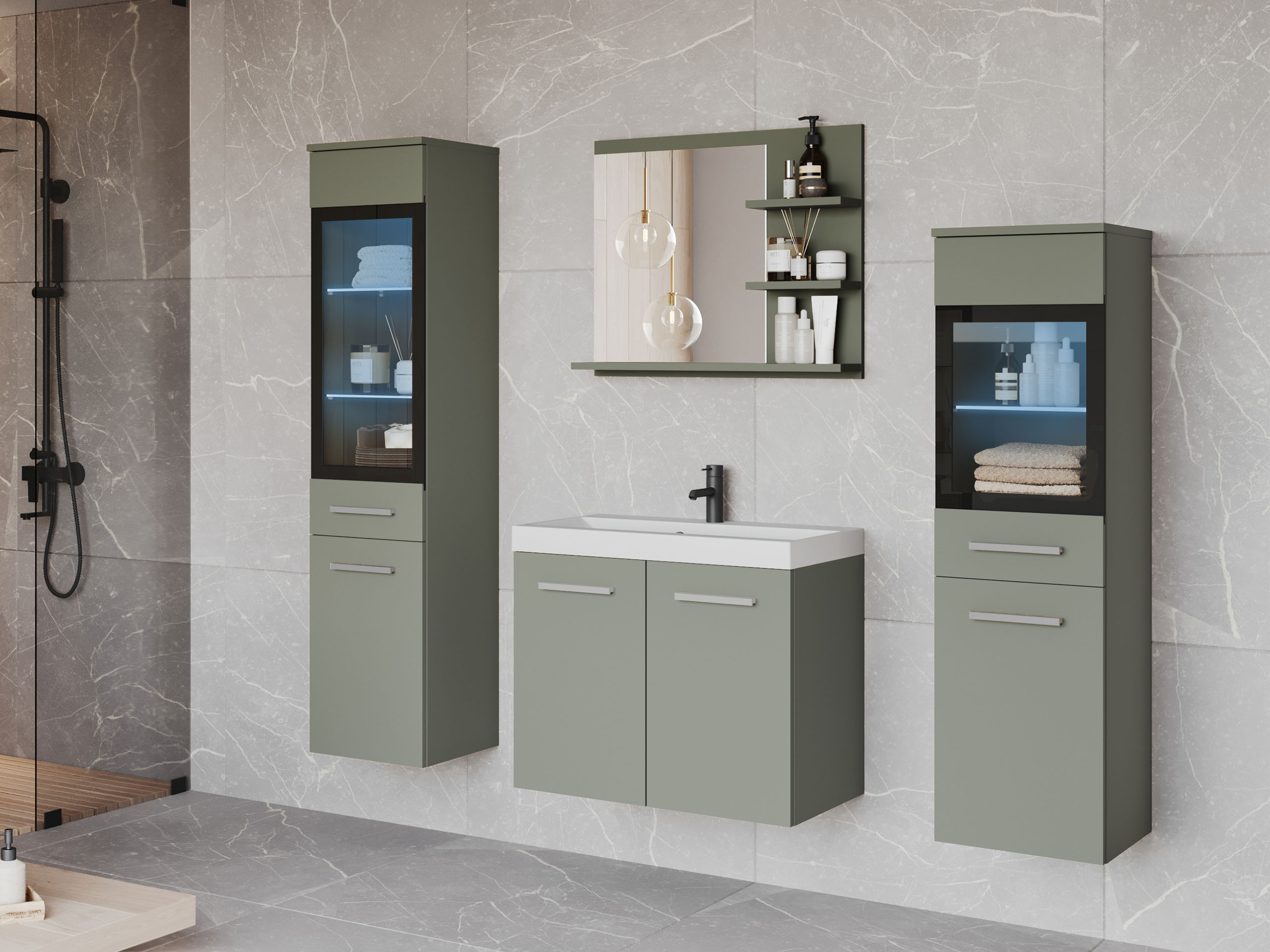 Set baie Scientia IV (Verde prăfuit)