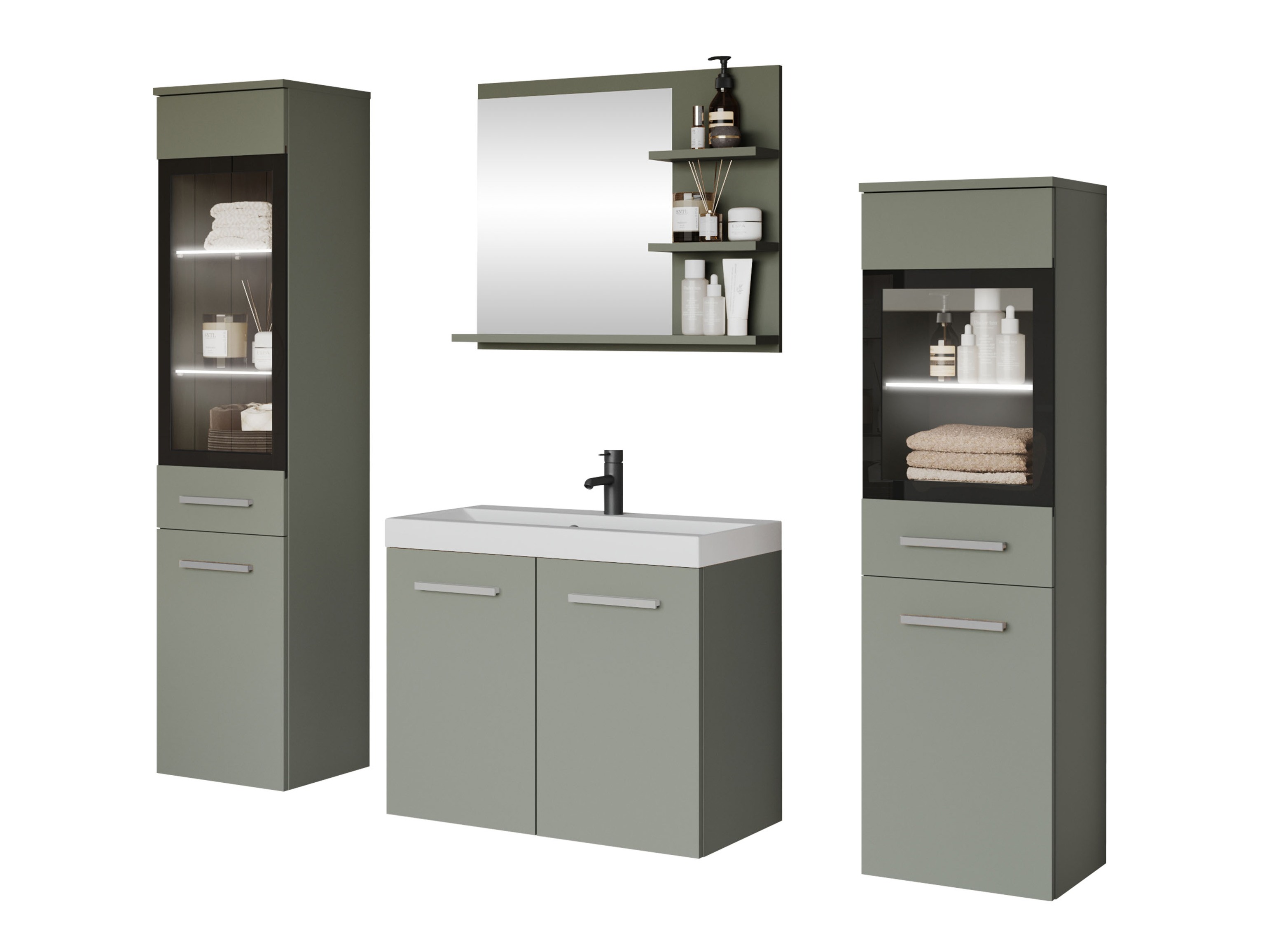 Set baie Scientia IV (Verde prăfuit)