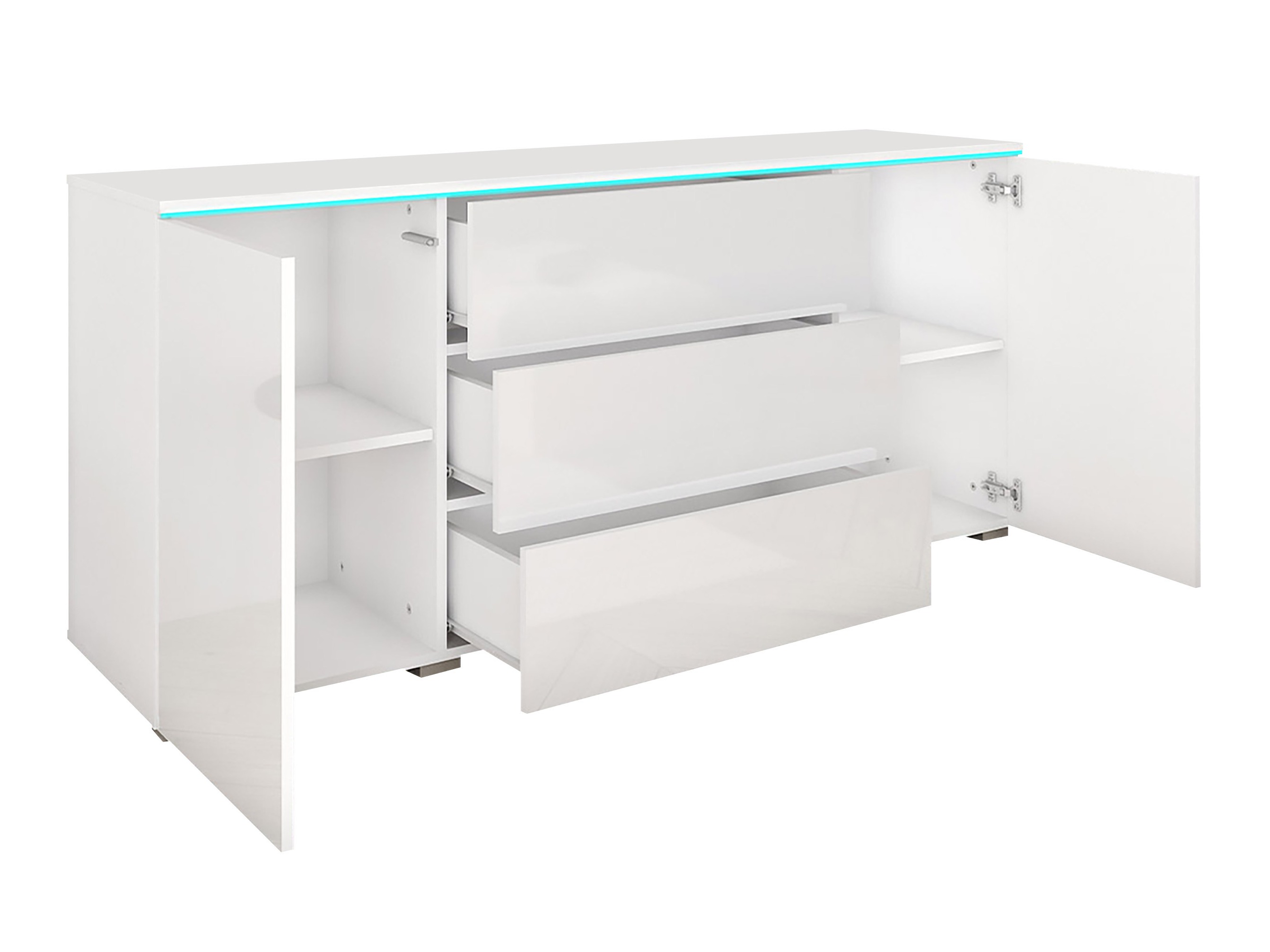 Comodă Sarasota 142 (Matera gri + Castan)