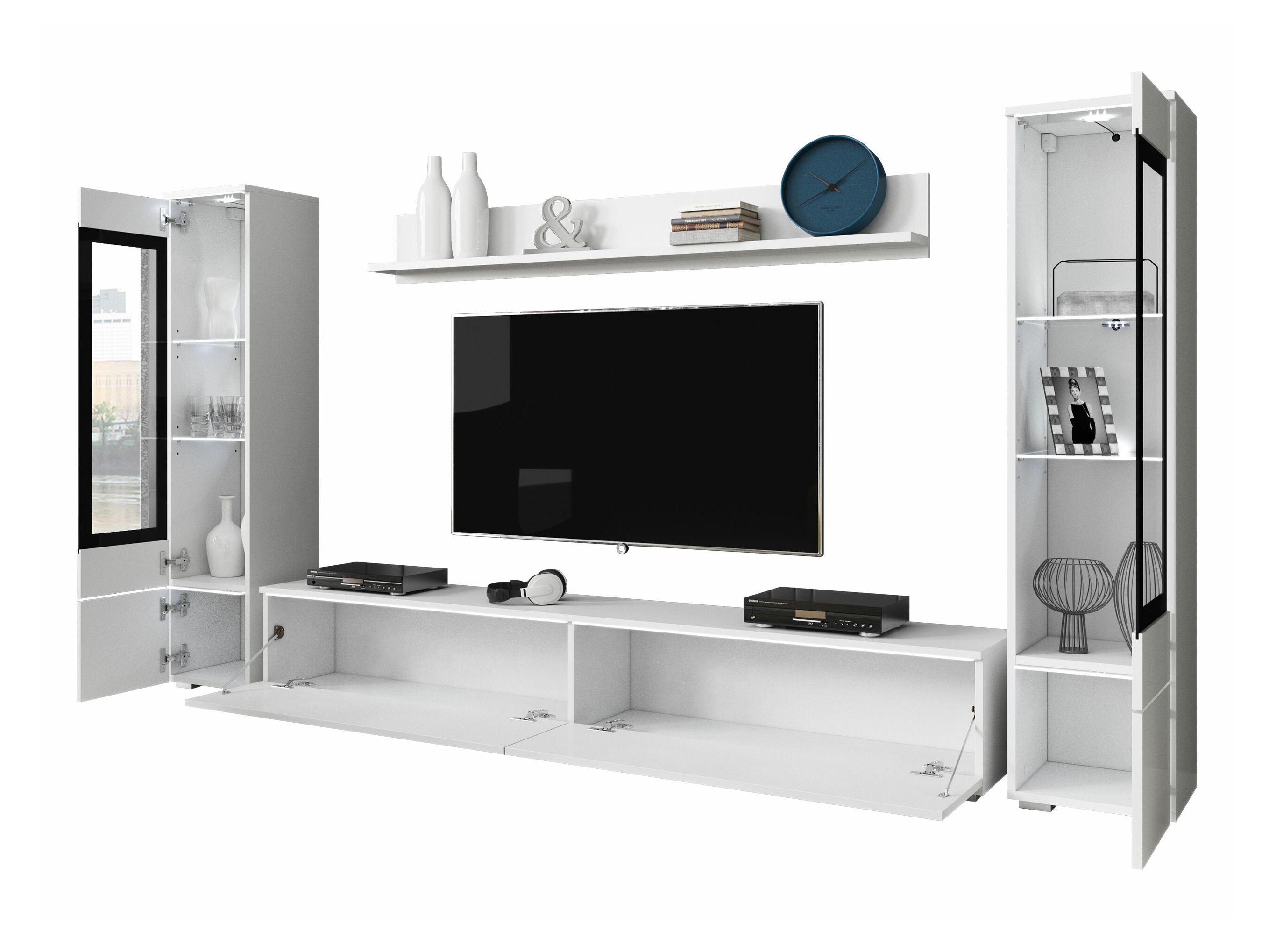Set de living Mirfivo 101 (Gri lucios)