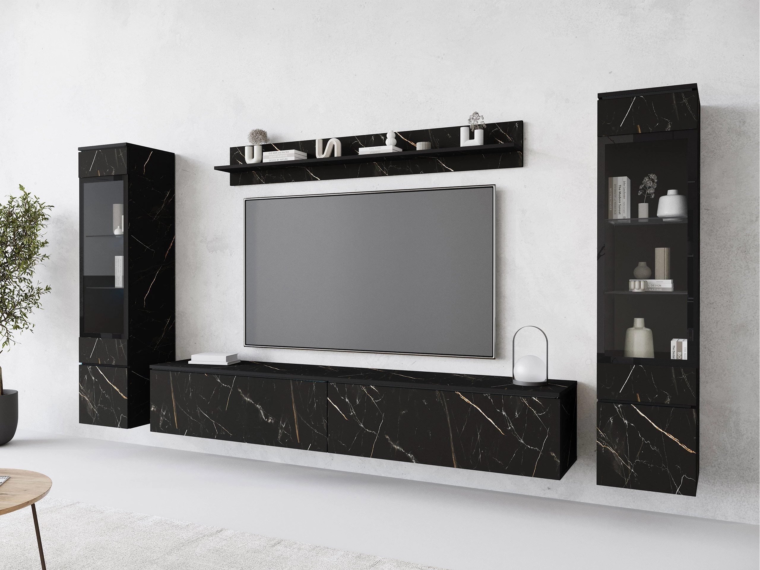 Set de living Mirfivo 101 (Marmură neagră)