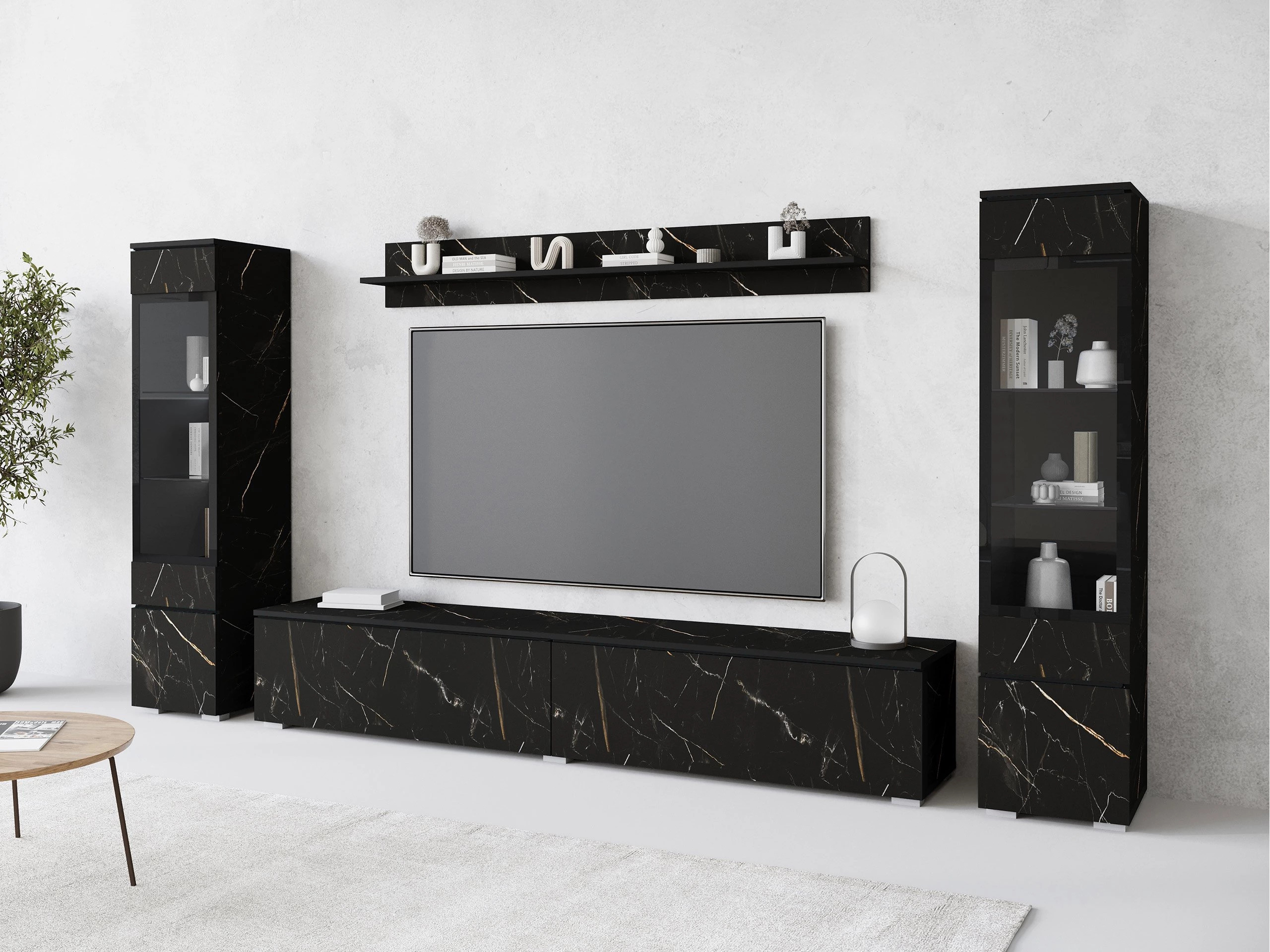 Set de living Mirfivo 101 (Marmură neagră)