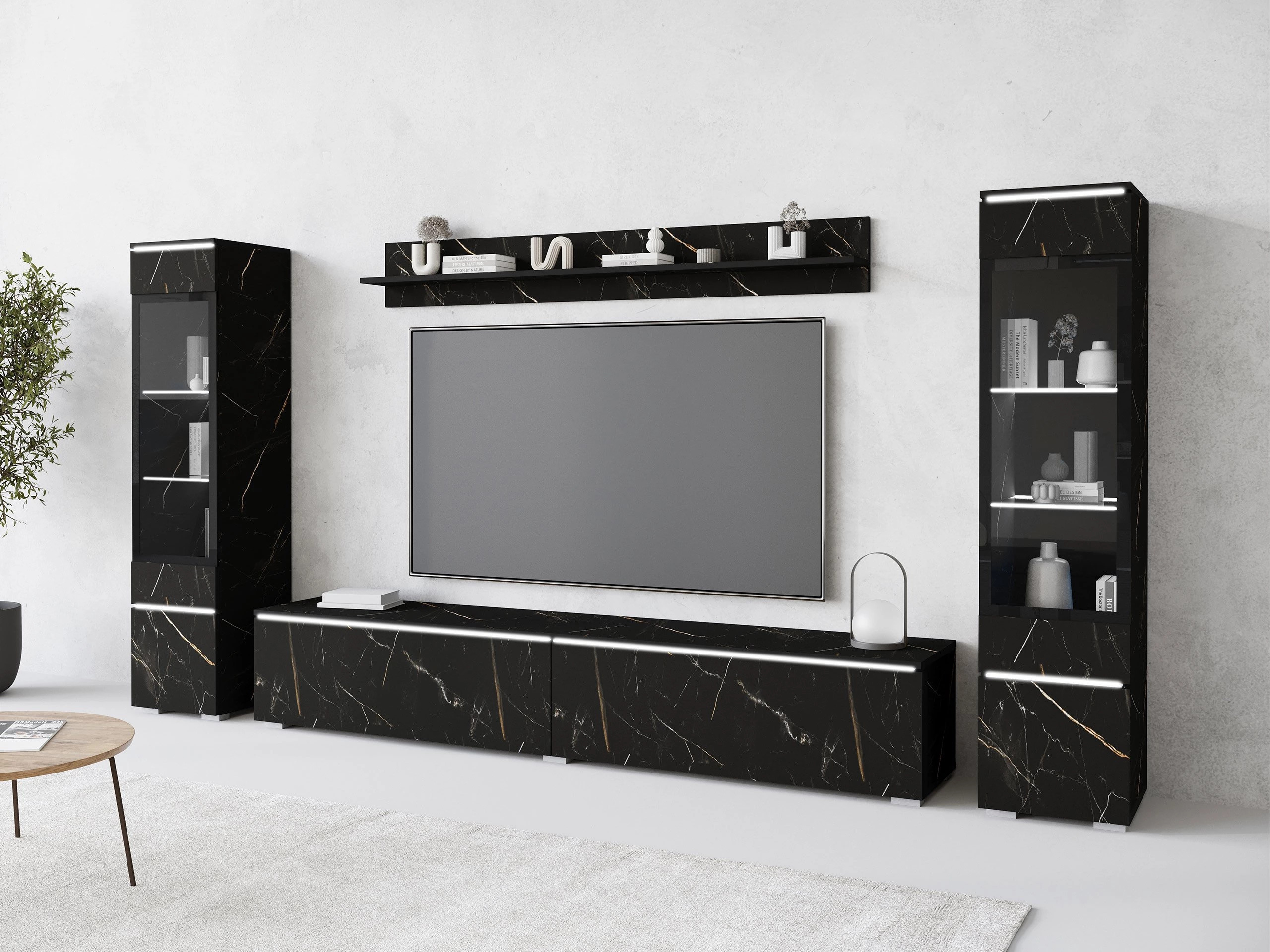 Set de living Mirfivo 101 (Marmură neagră)