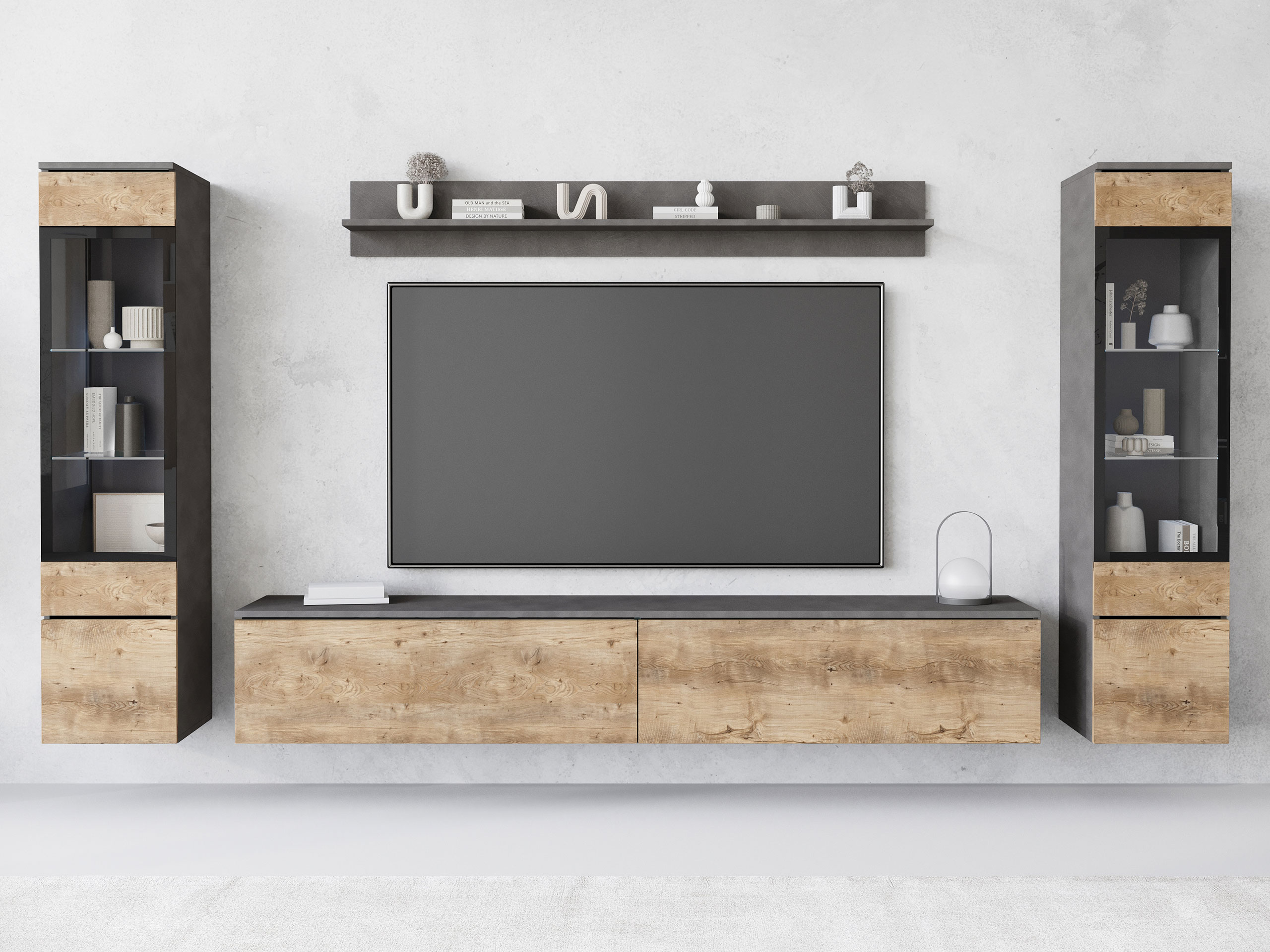 Set de living Mirfivo 101 (Matera gri + Castan)