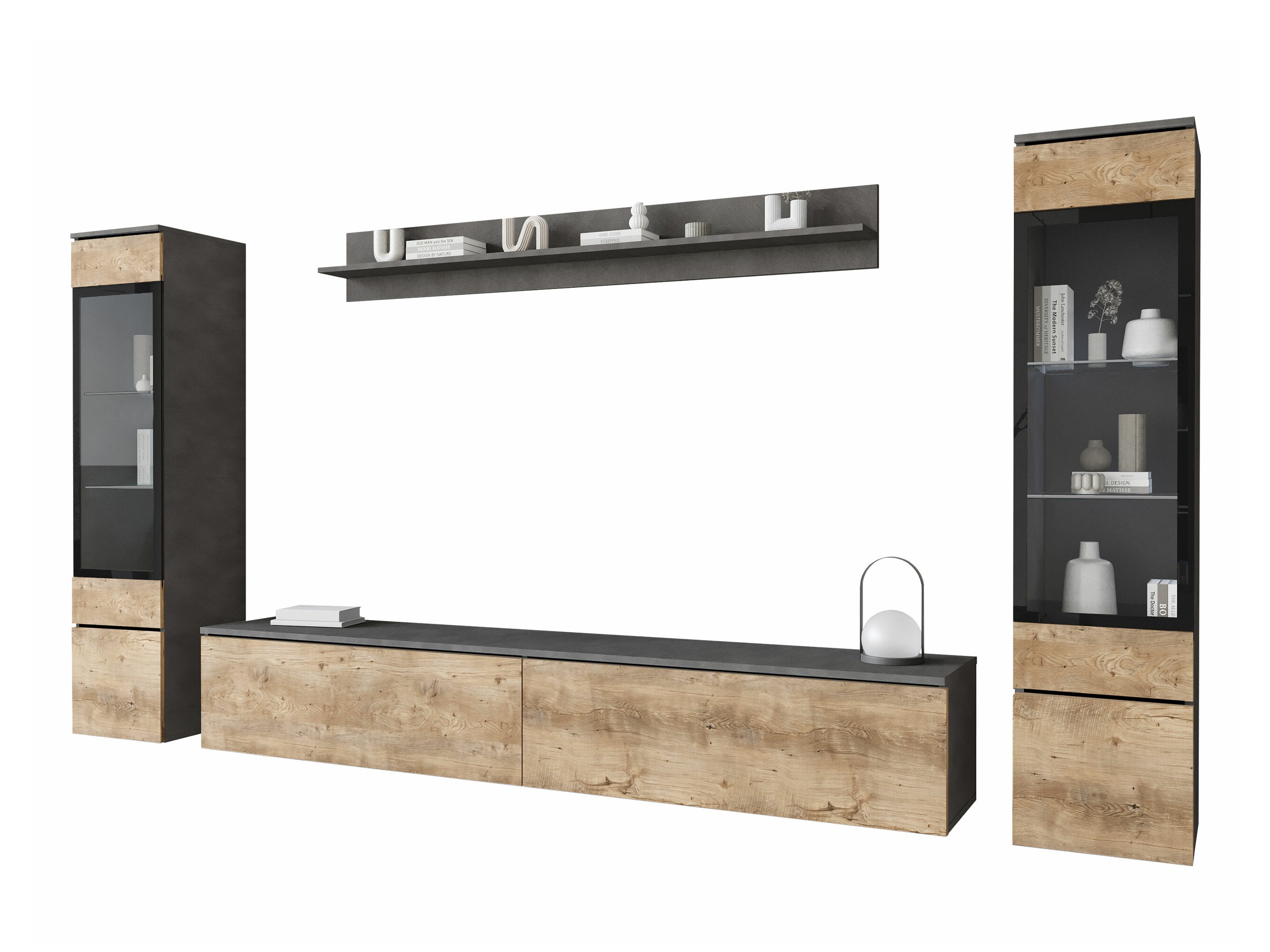 Set de living Mirfivo 101 (Matera gri + Castan)