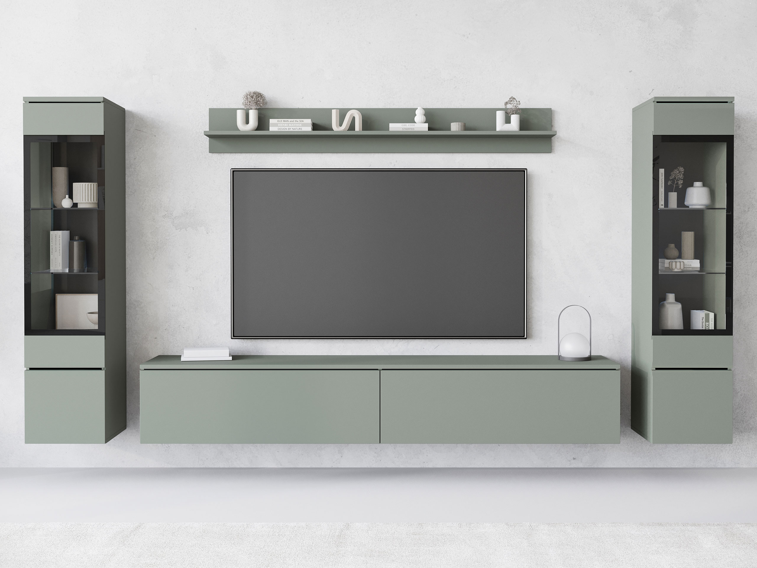 Set de living Mirfivo 101 (Verde prăfuit)