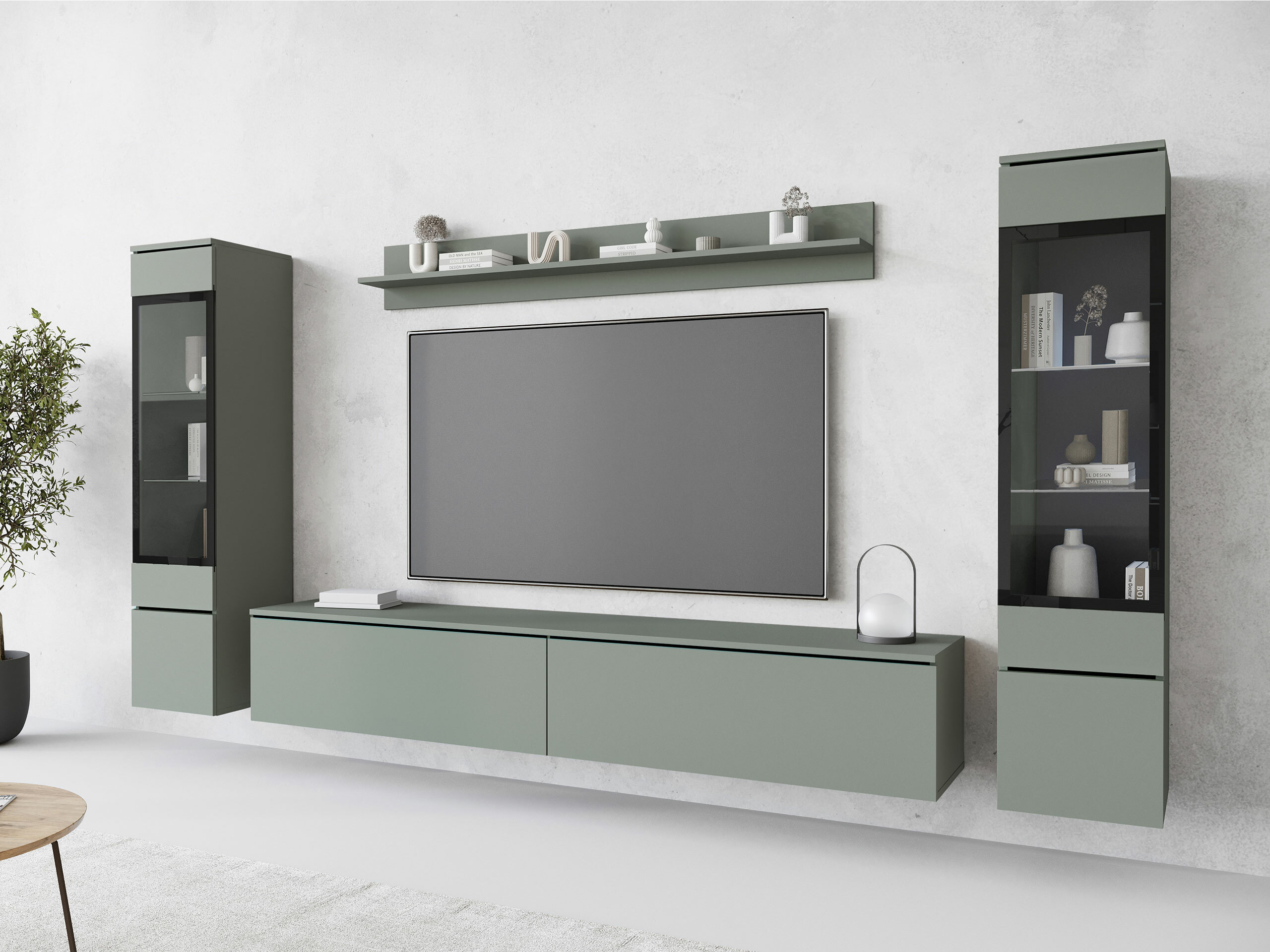 Set de living Mirfivo 101 (Verde prăfuit)
