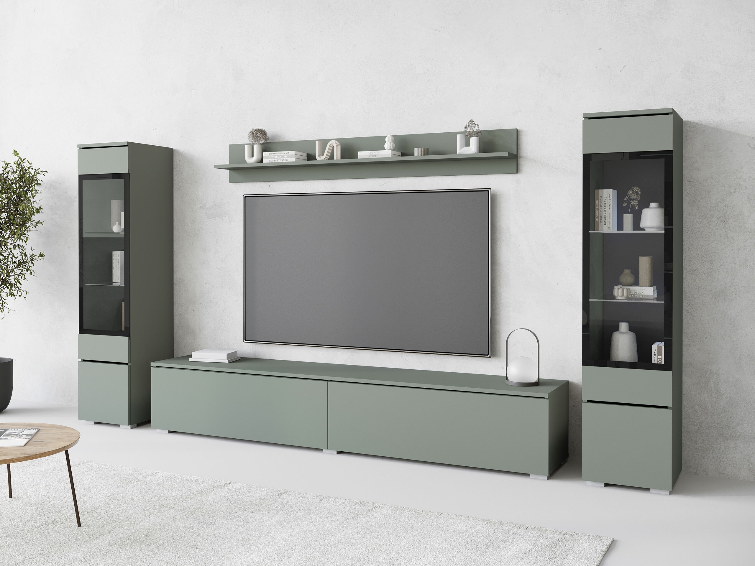 Set de living Mirfivo 101 (Verde prăfuit)