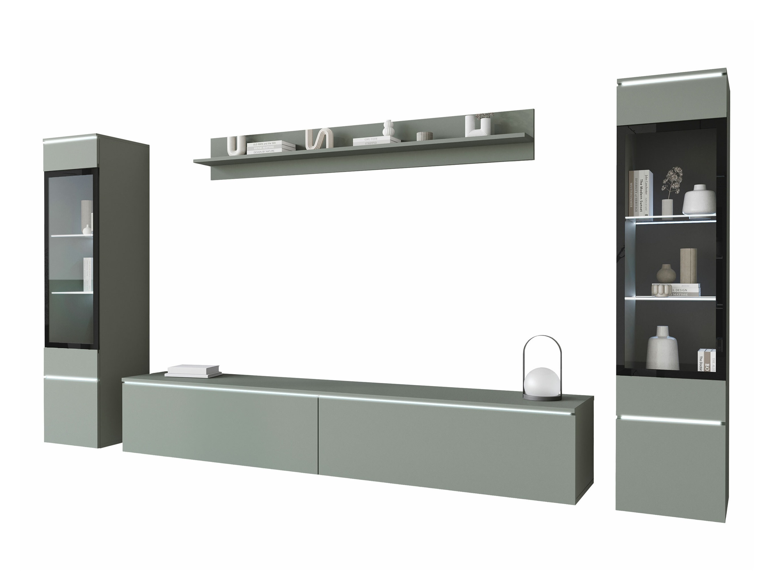 Set de living Mirfivo 101 (Verde prăfuit)