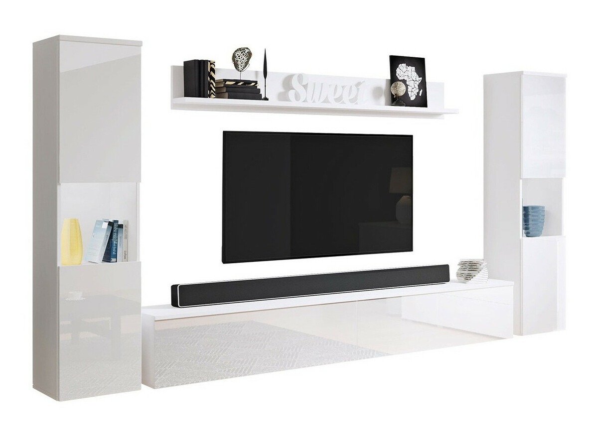 Set de living Sarasota 131 (Alb + Alb lucios)