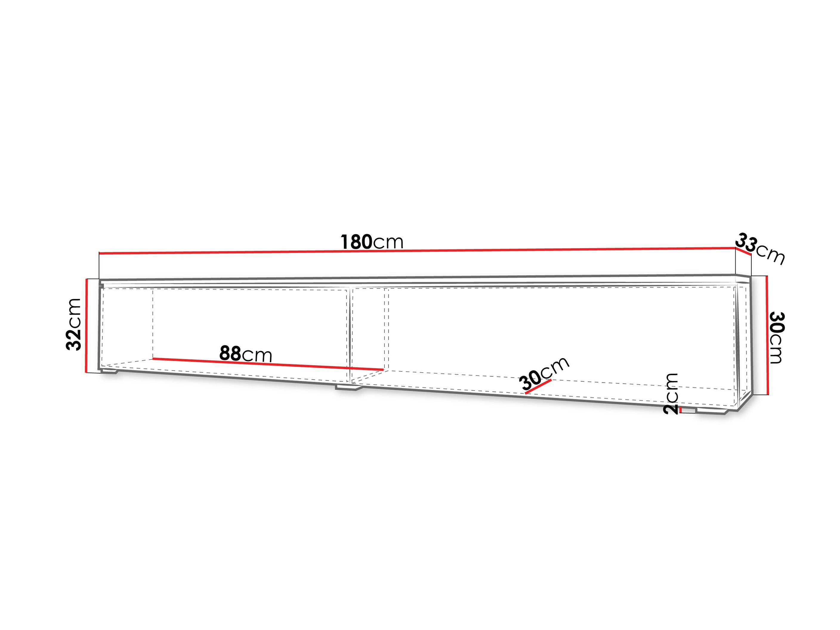 Comodă TV Sarasota 121 (Gri)