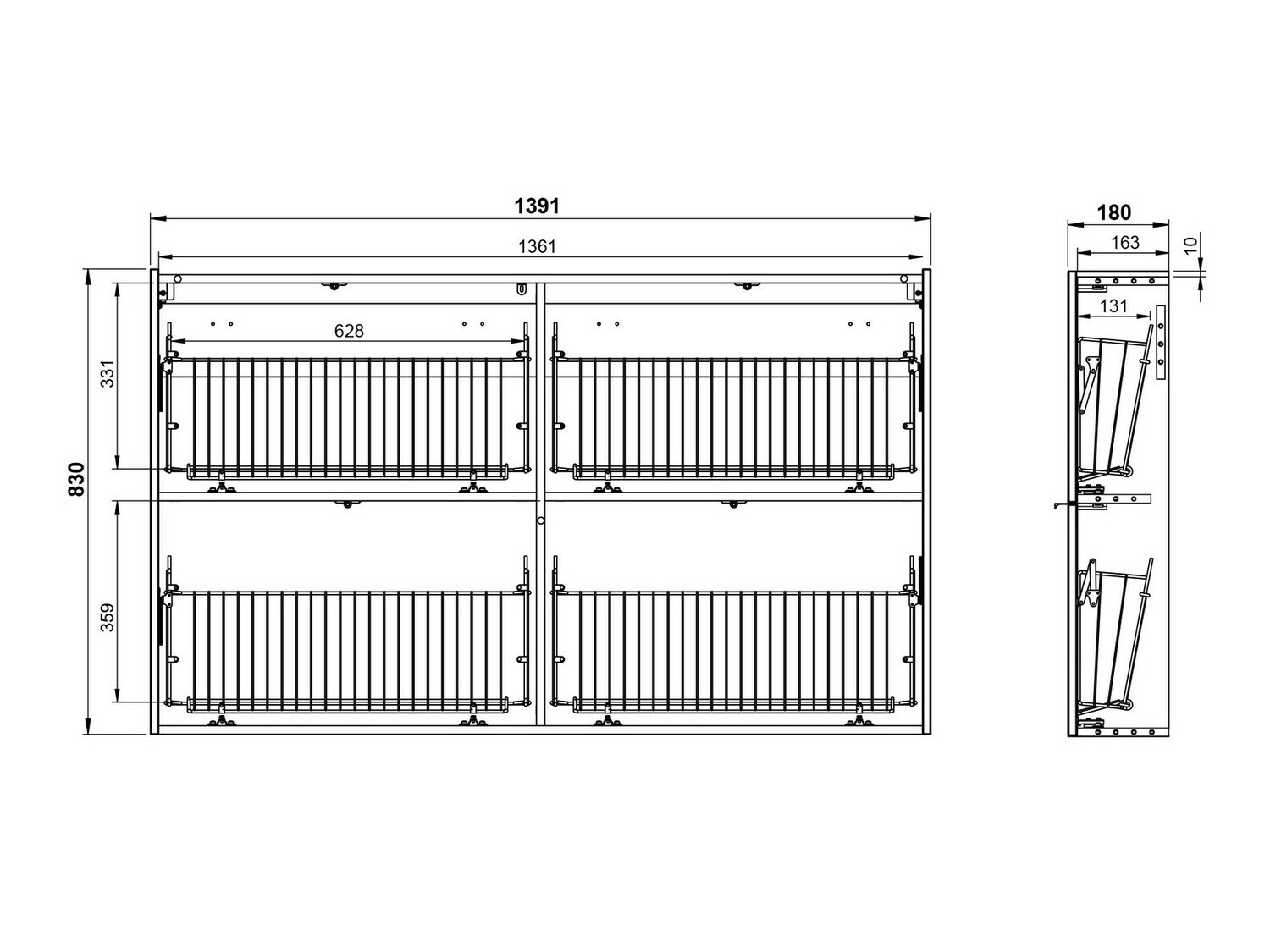 Set de hol Cirsale 109 (Roz Dusty + Navarra stejar)