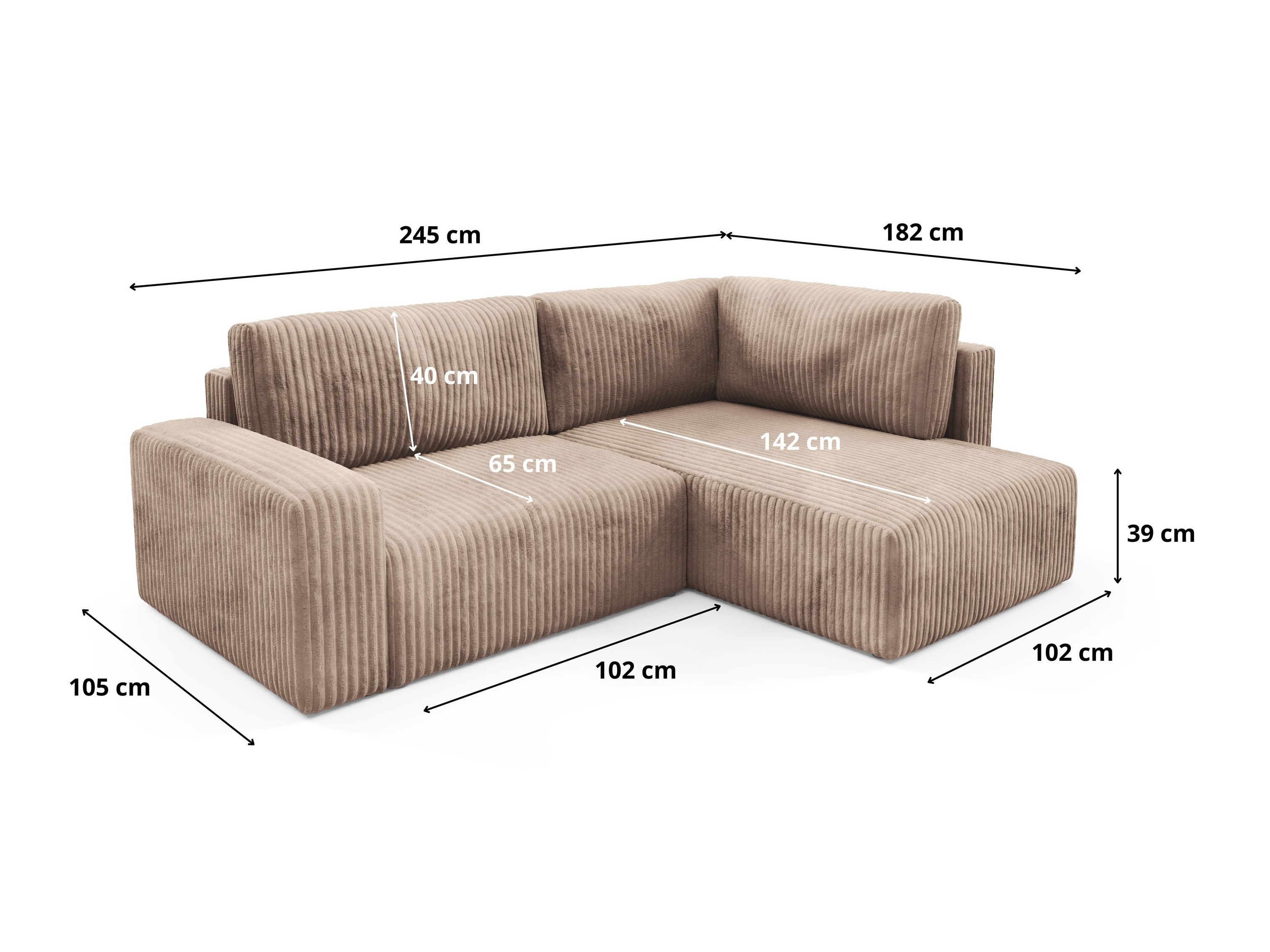 Colțar Franklin 162 (Stânga)