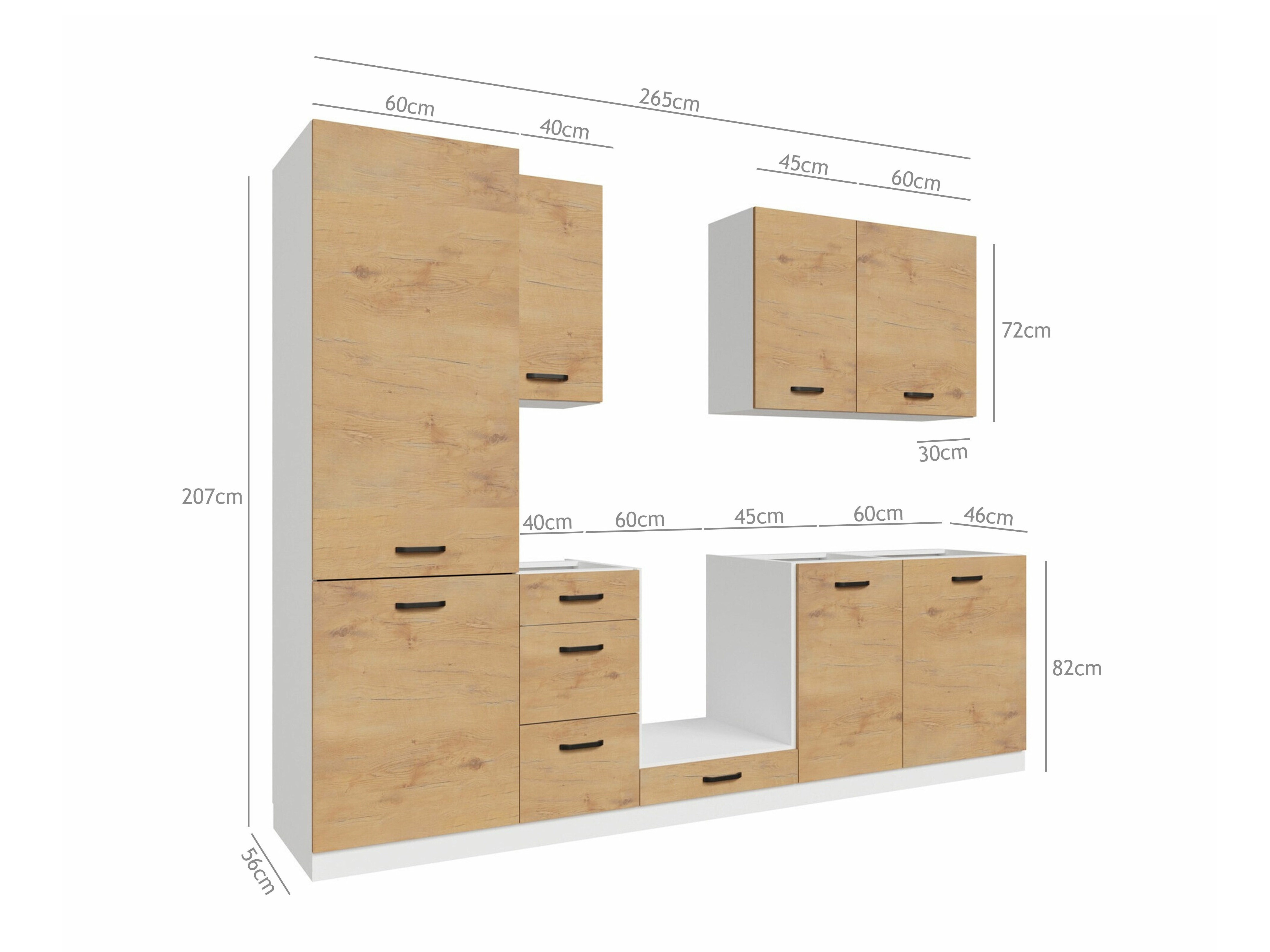 Set de bucătărie modular Amper Lancelot 169