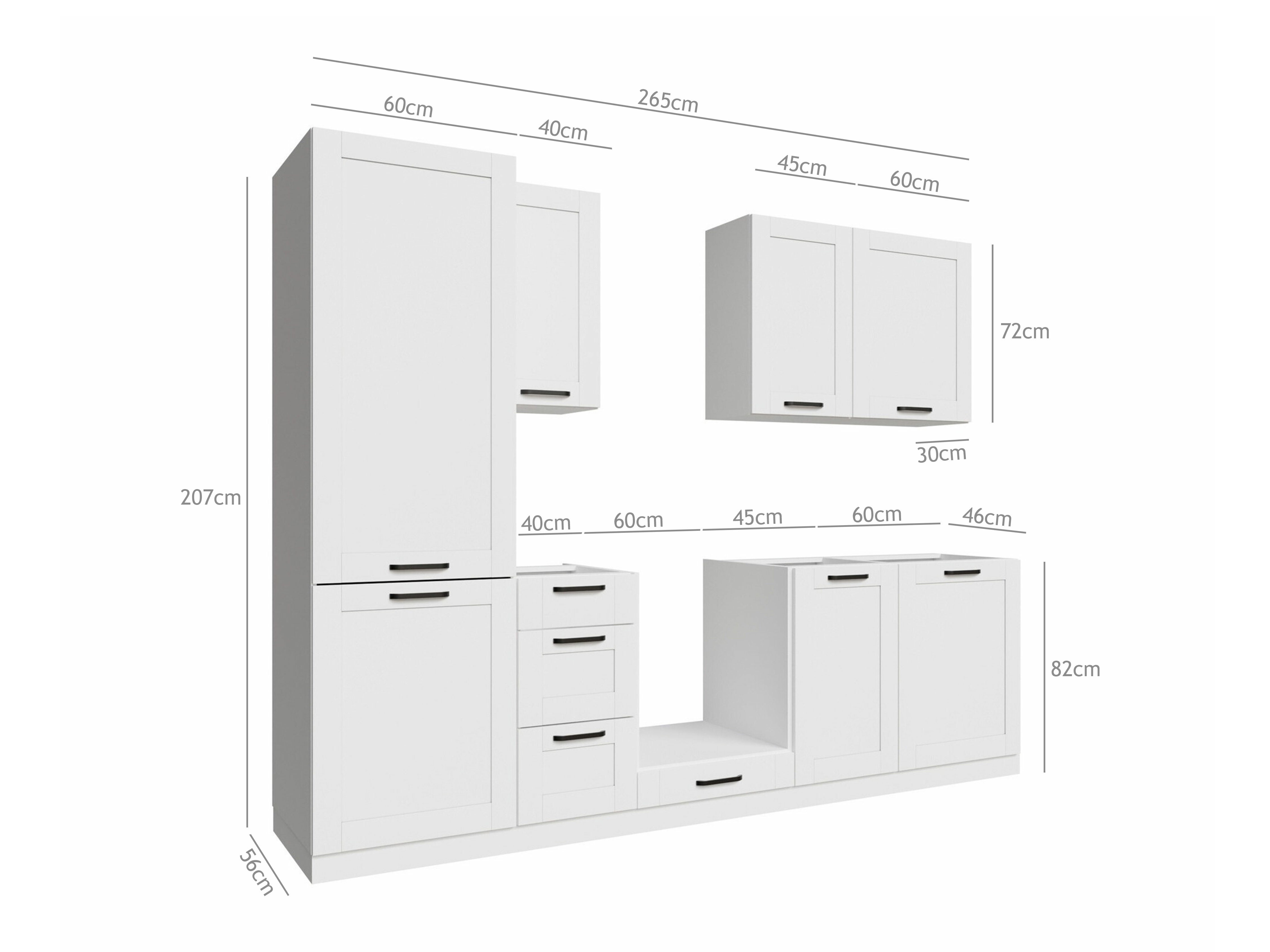 Set de bucătărie modular Eva White 170