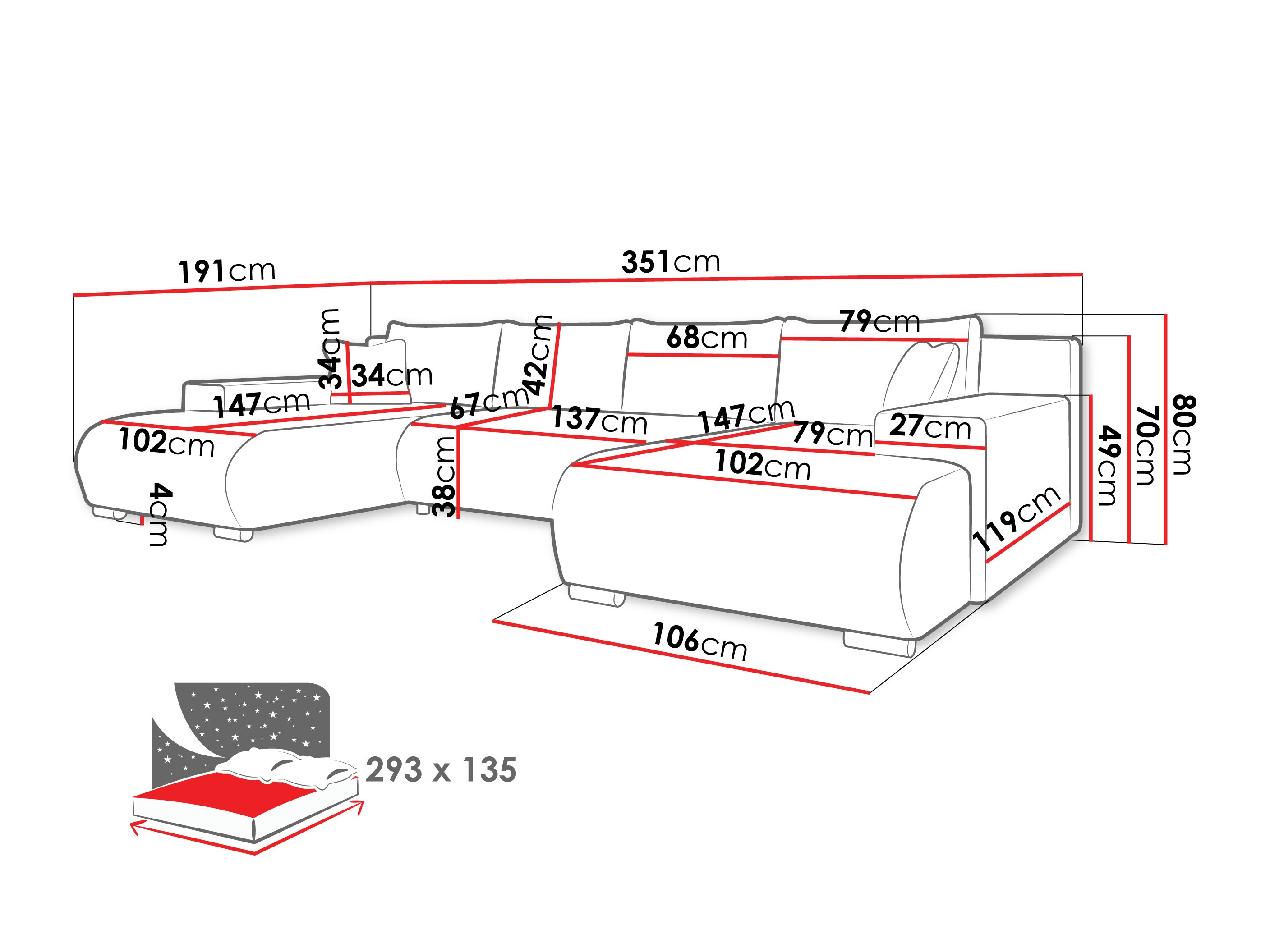Colțar Comfivo 483 (Coral 65)