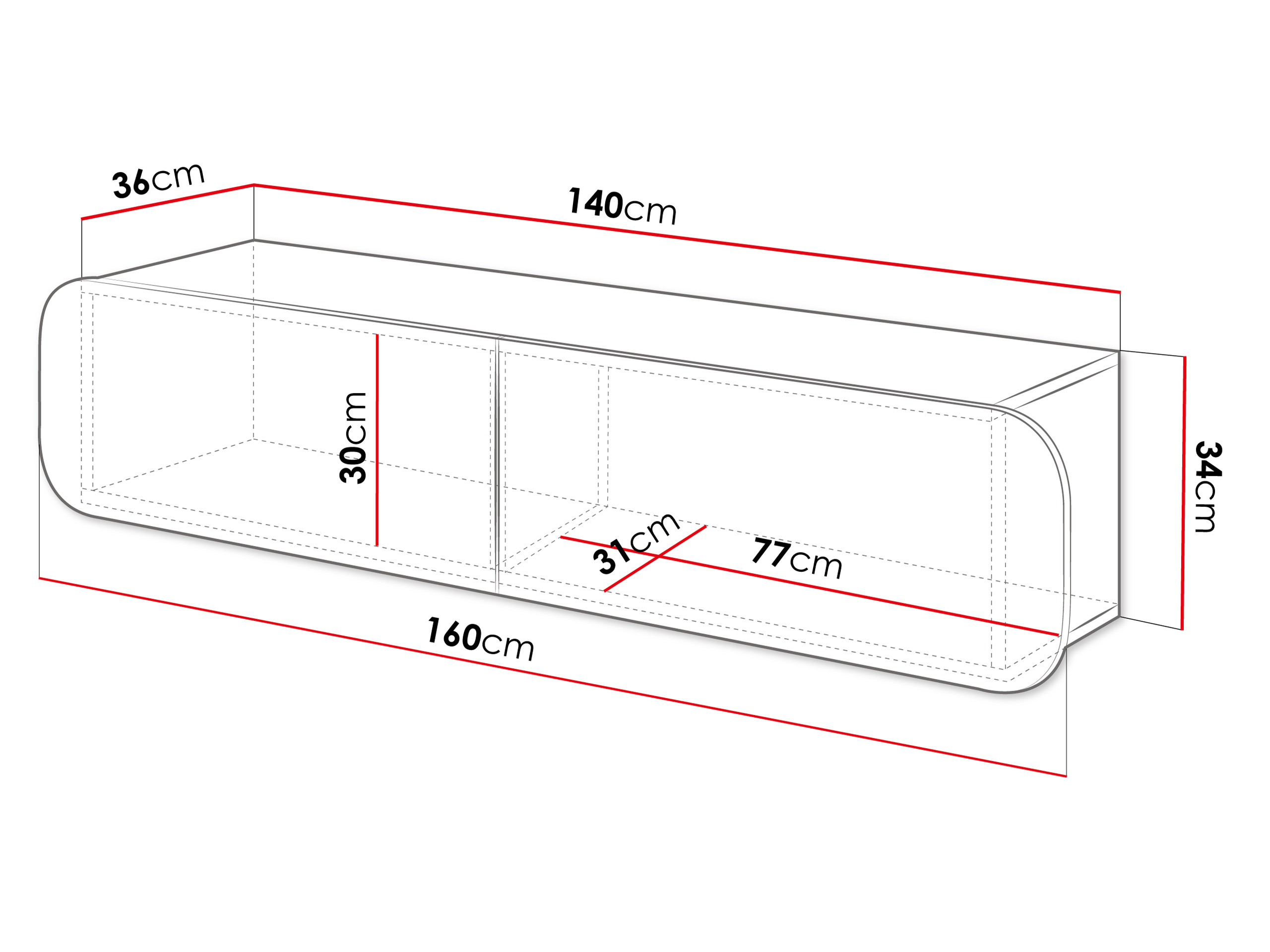 Comodă TV Kingston 180