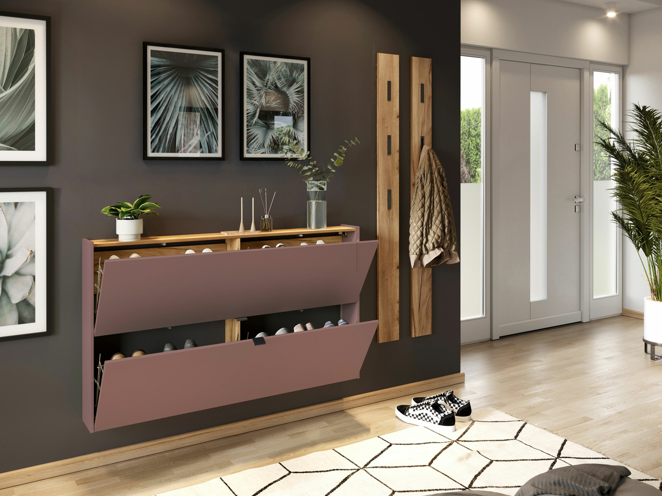 Set de hol Cirsale 109 (Roz Dusty + Navarra stejar)