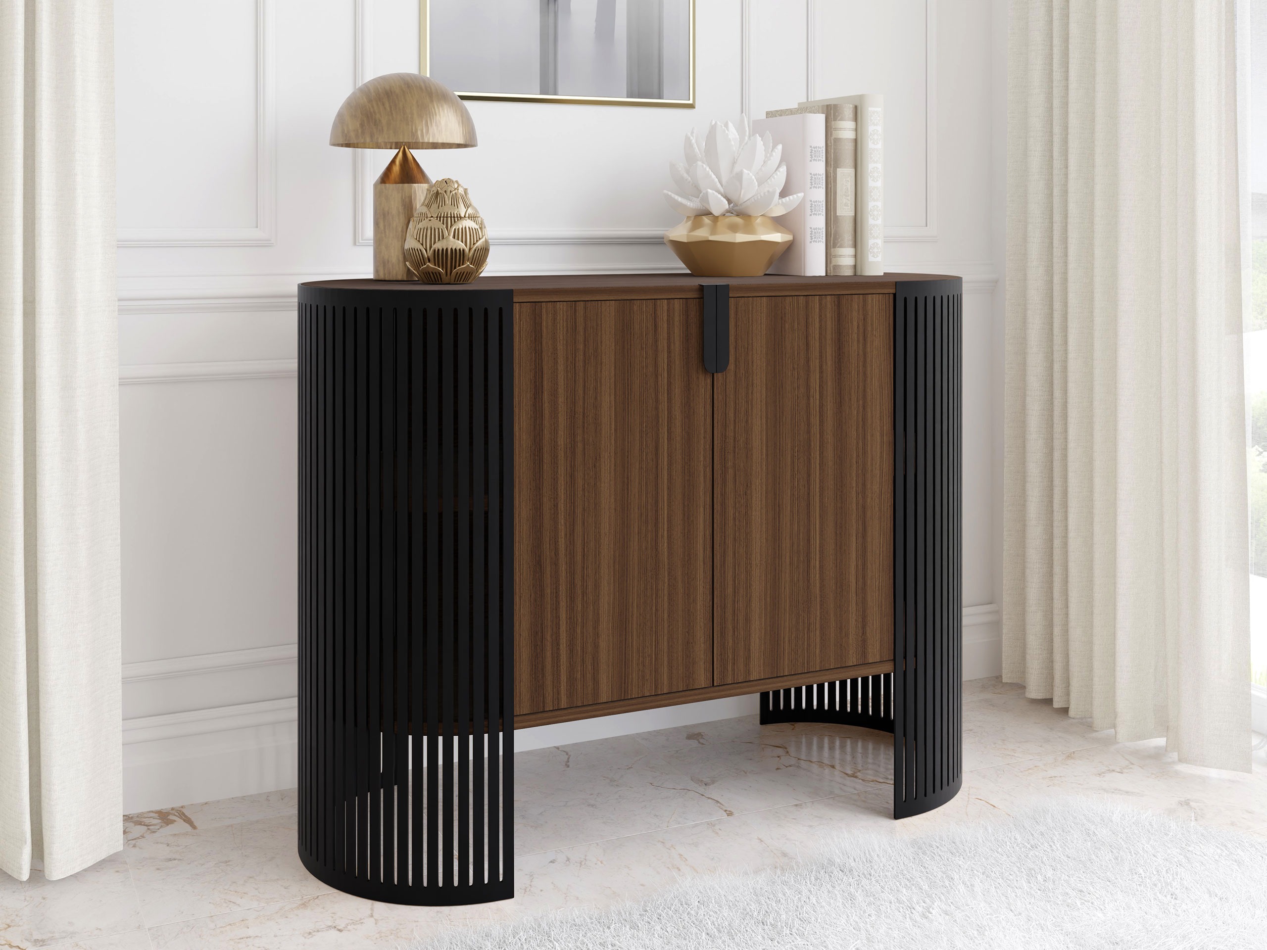 Bufet Civer (Negru + Nuc)