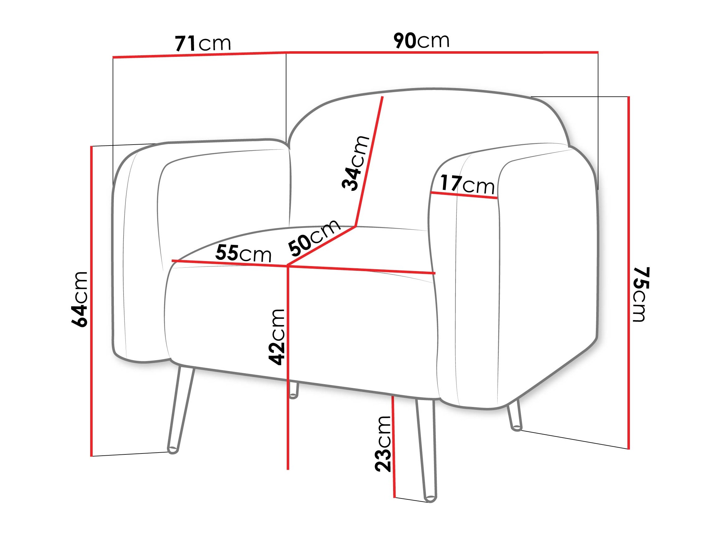 Fotoliu Comfivo Beatitudo I (Uttario Velvet 2978)