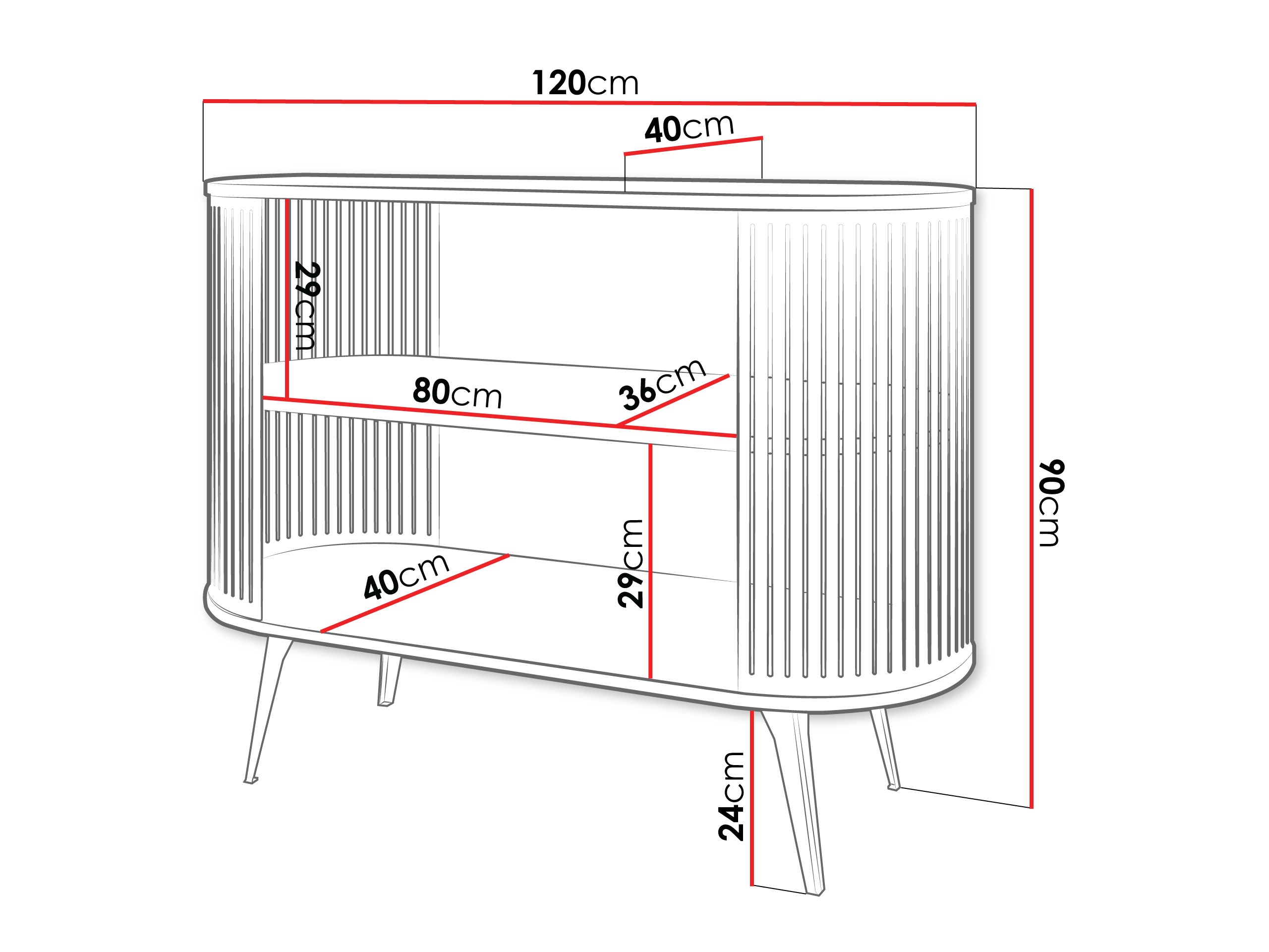 Raft Sordore 126 (Negru + Alb)