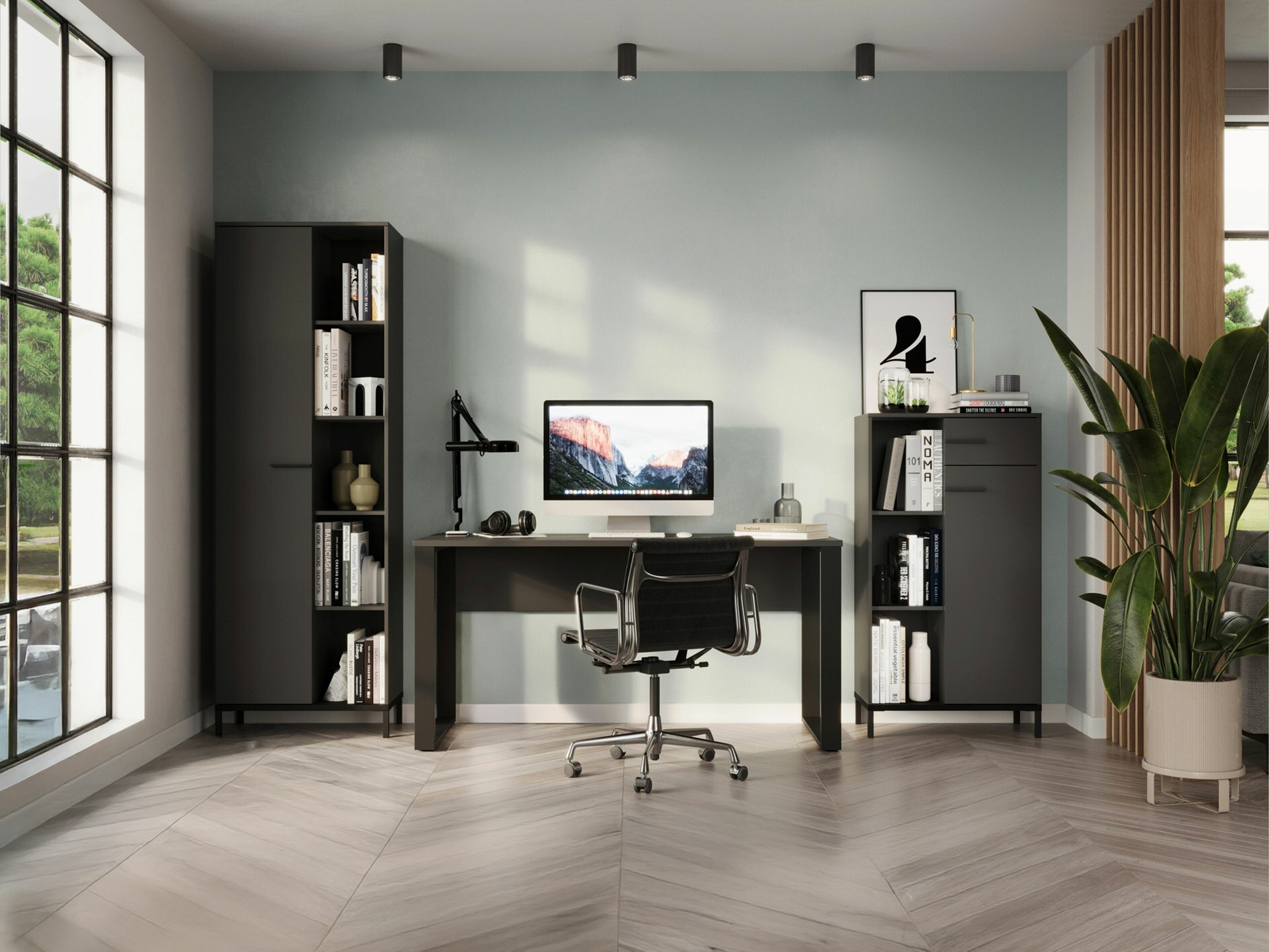 Set birou acasă Solaro 102 (Grafit)