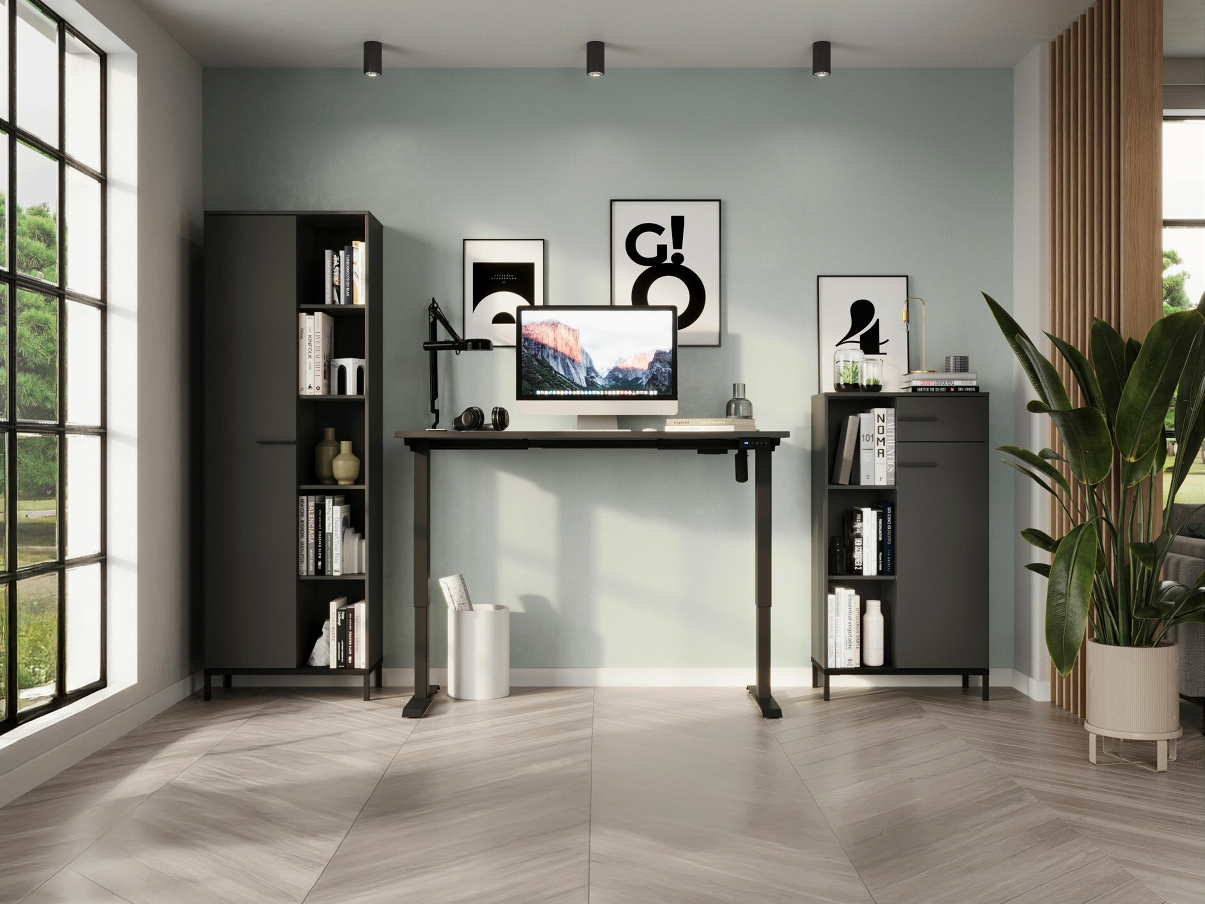 Set birou acasă Solaro 104 (Grafit)