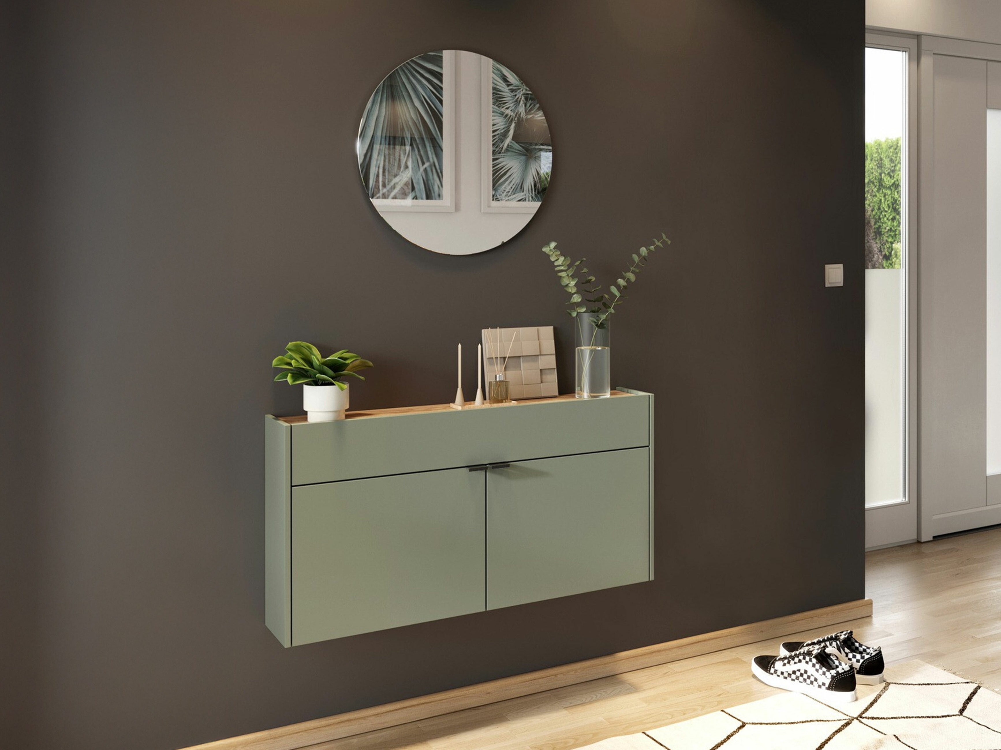 Set de hol Cirsale 106 (Verde prăfuit + Navarra stejar)