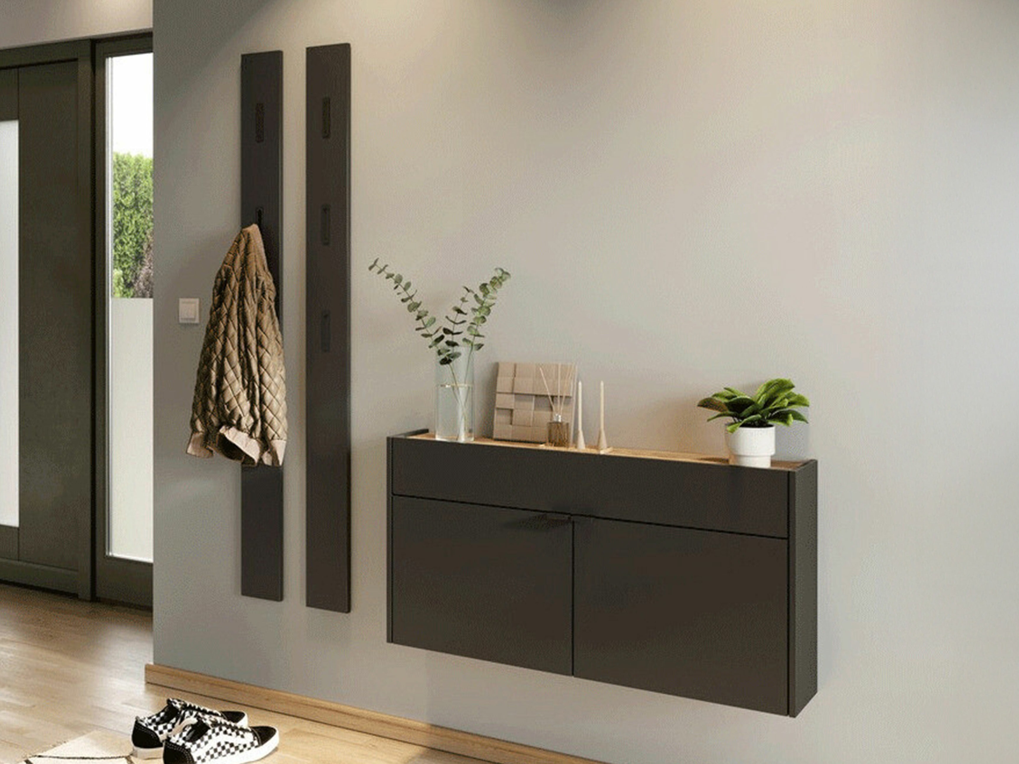 Set de hol Cirsale 107 (Grafit + Navarra stejar)