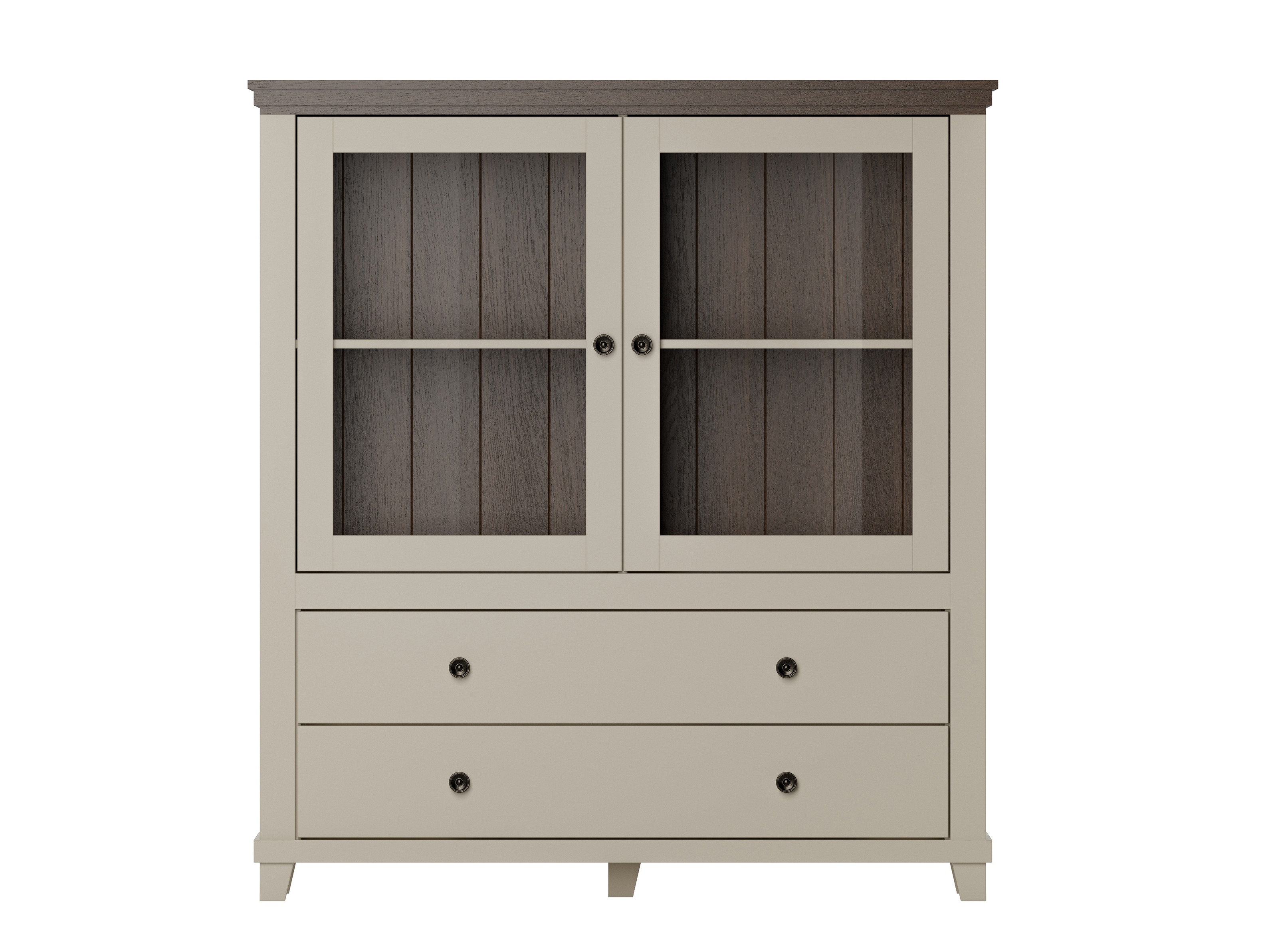 Comodă Tolnue 105 (Bej deschis + Stejar)