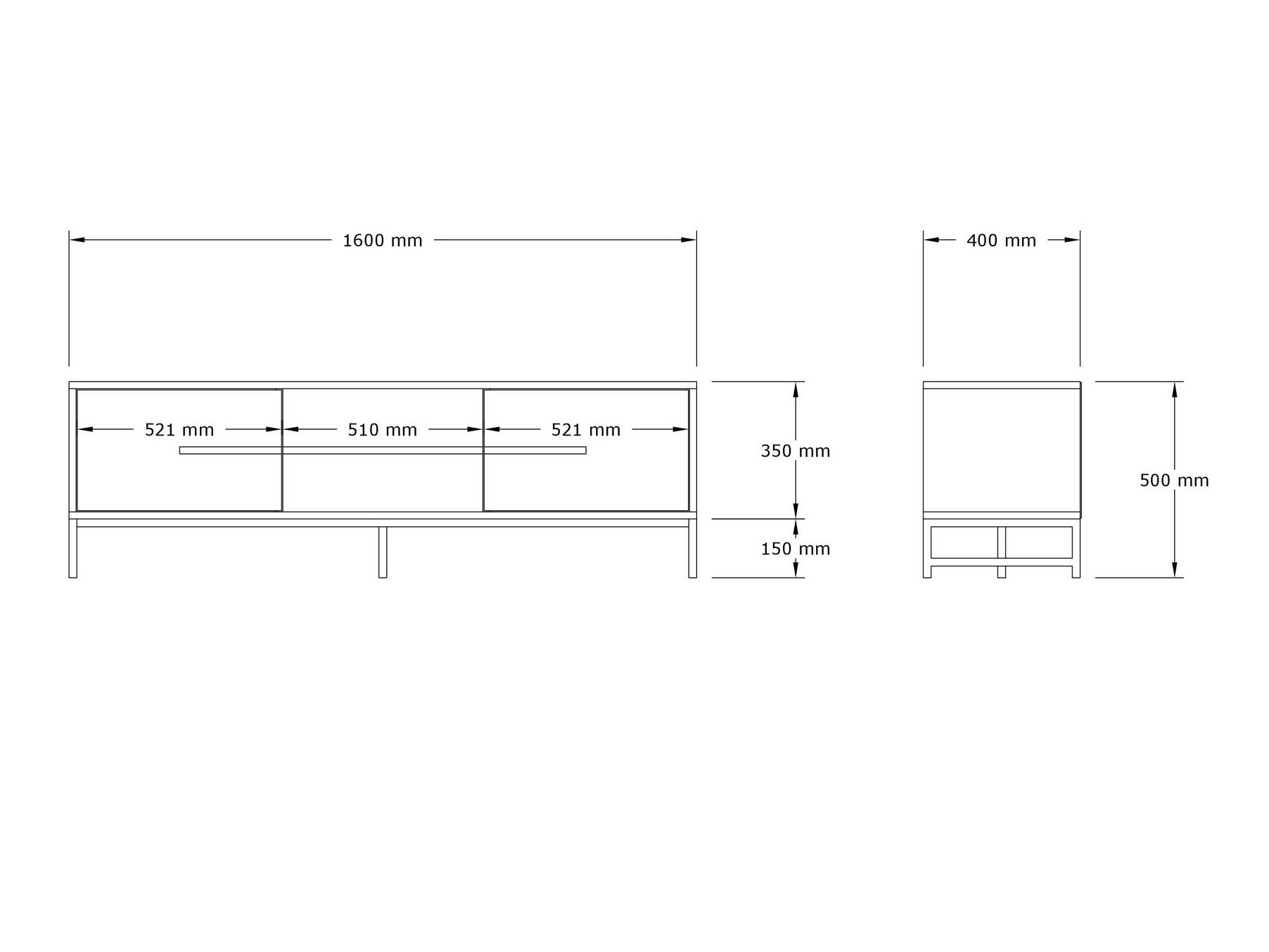 Comodă TV Kailua 1486