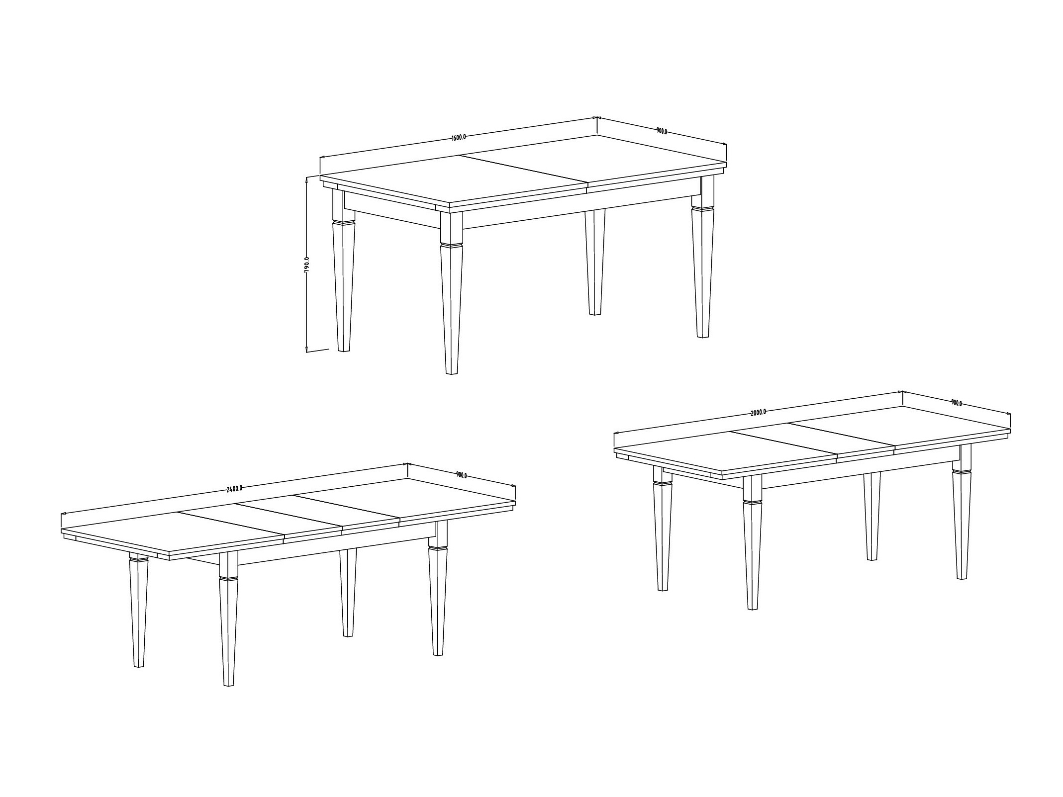 Masă Tolnue 107 (Verde închis + Stejar lefkas)
